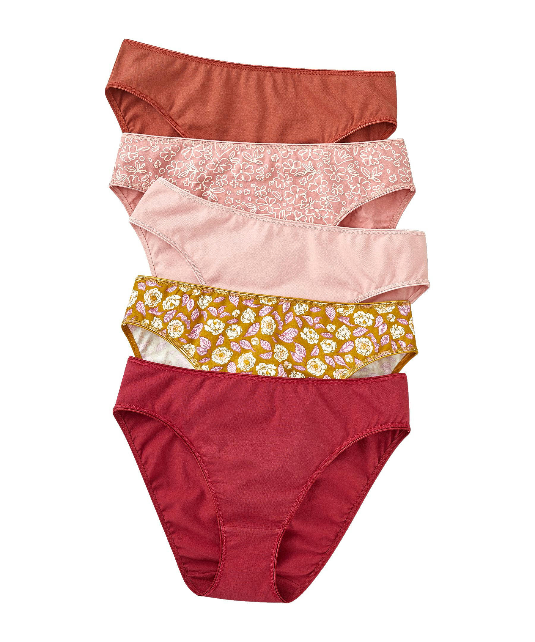 Denver Hayes Women's 3 Pack Cotton Stretch Modern Brief Underwear