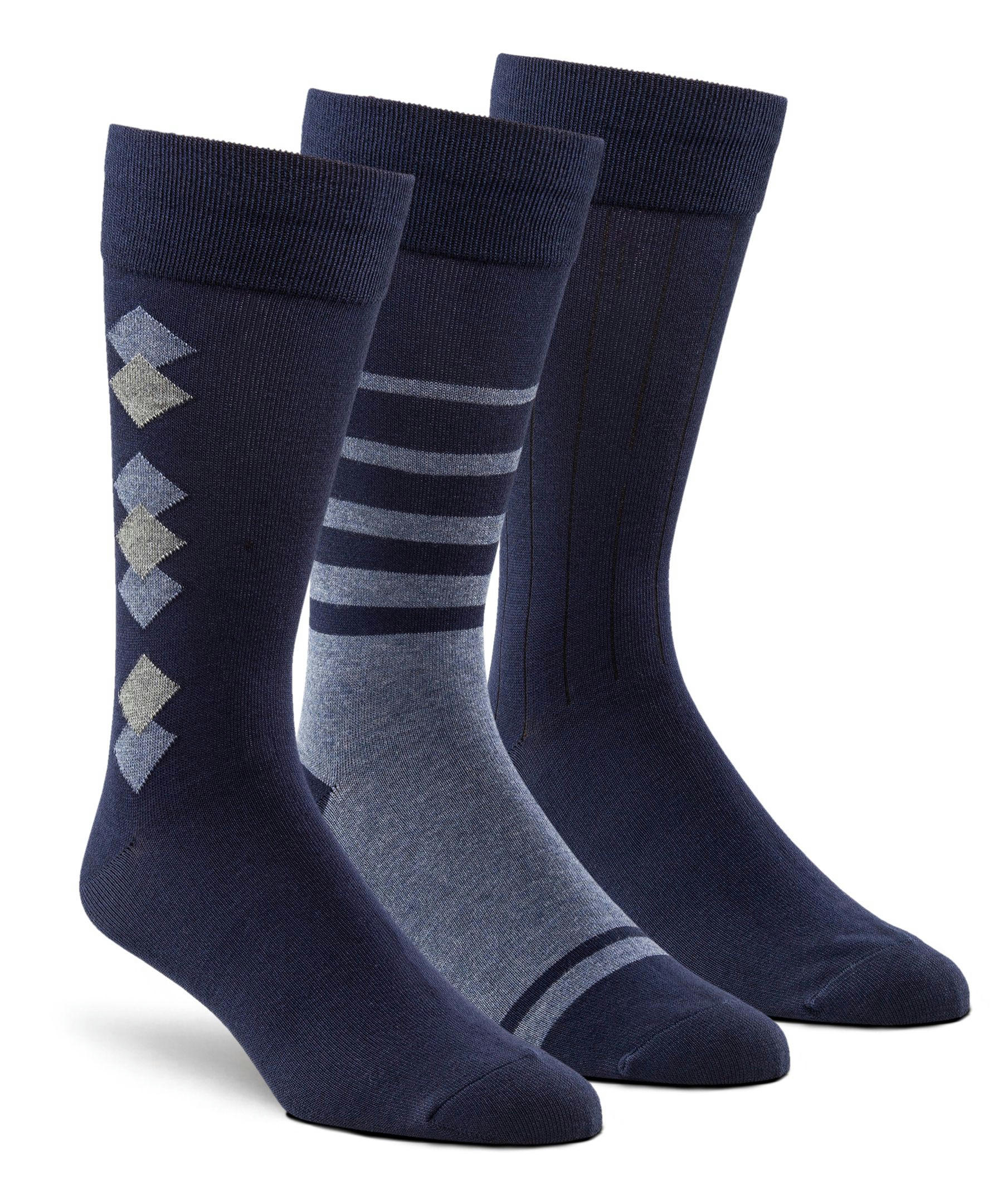 Denver Hayes Men's 3 Pack Bogo Casual Crew Socks