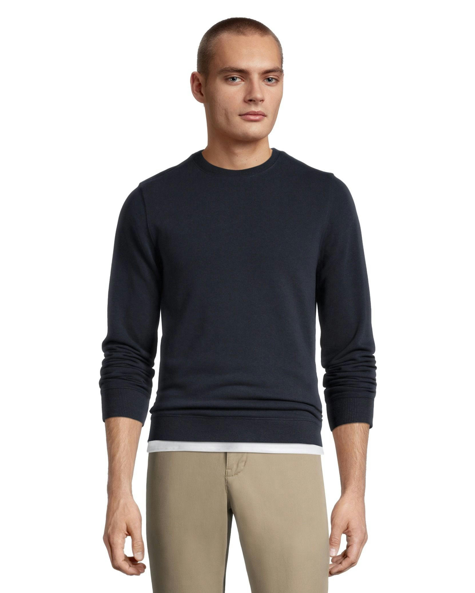 Denver Hayes Men's Basic Fleece Crewneck Sweatshirt