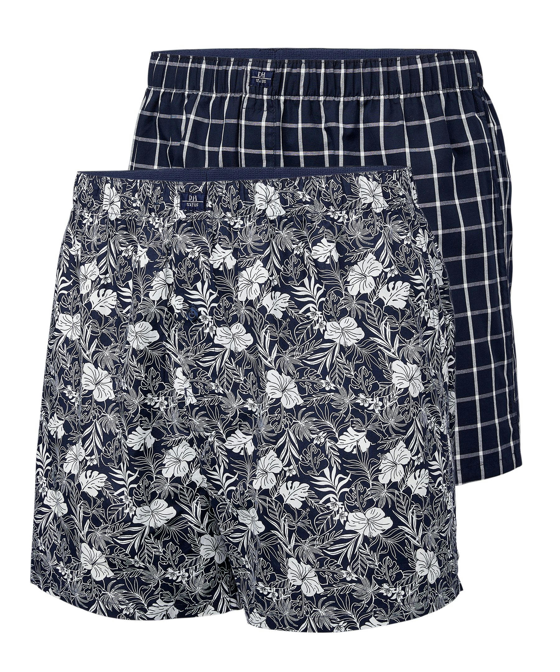 Denver Hayes Men's 2 Pack Woven Boxer