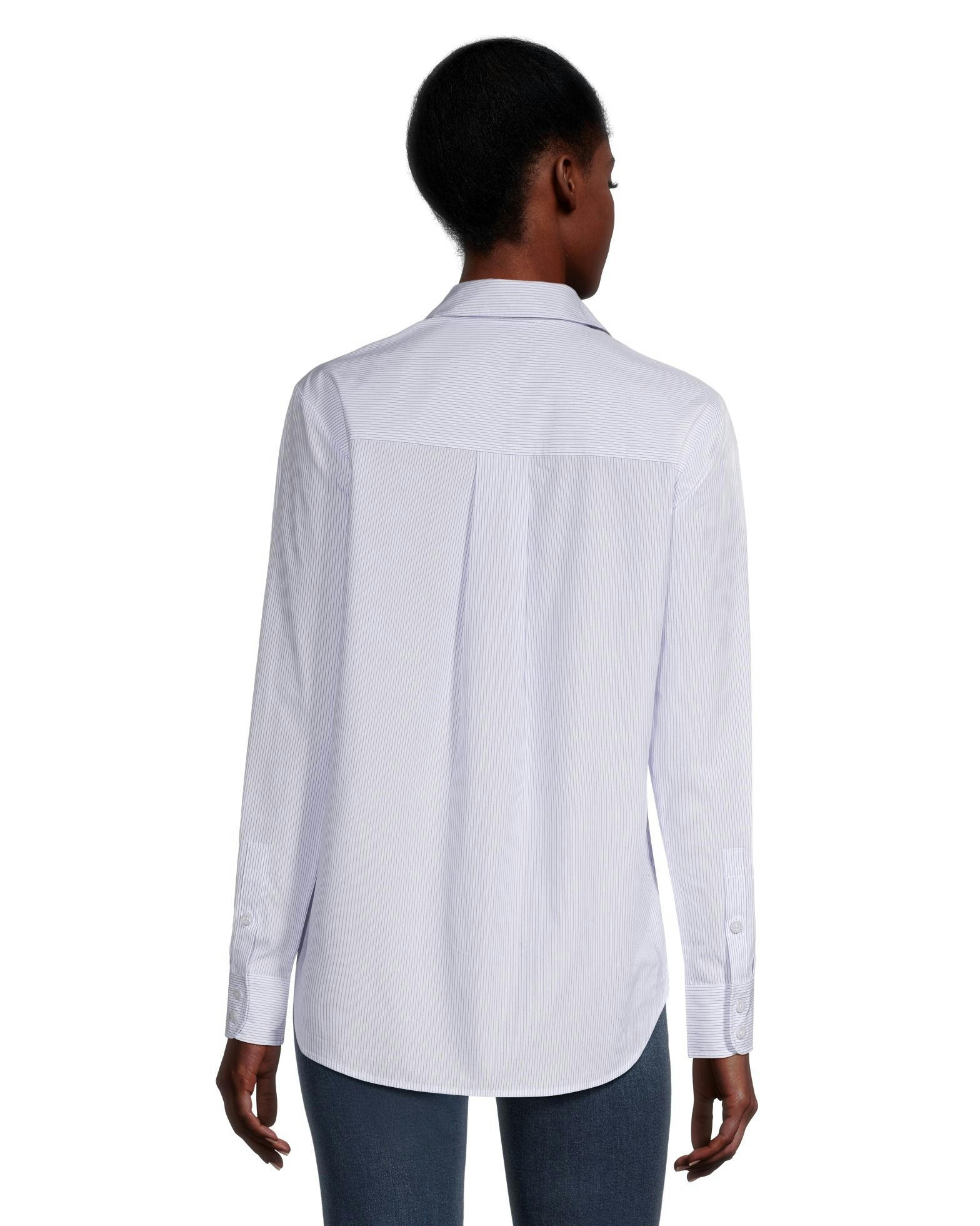 Denver Hayes Women's Semi Fit Button Up Long Sleeve Shirt