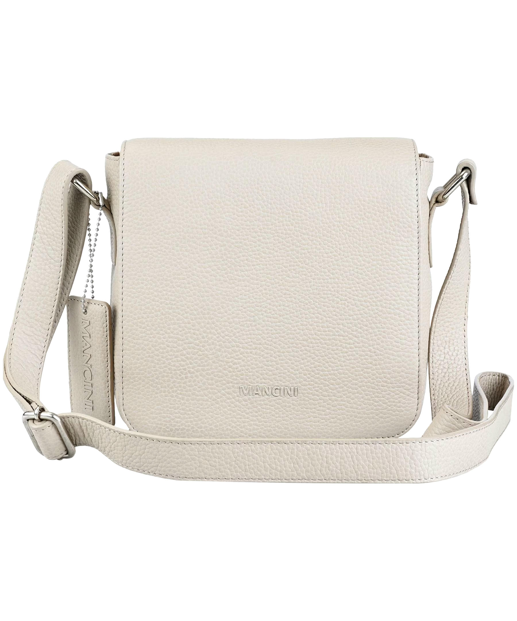 Mancini Leather Goods Women's Pebelled Page Crossbody Bag