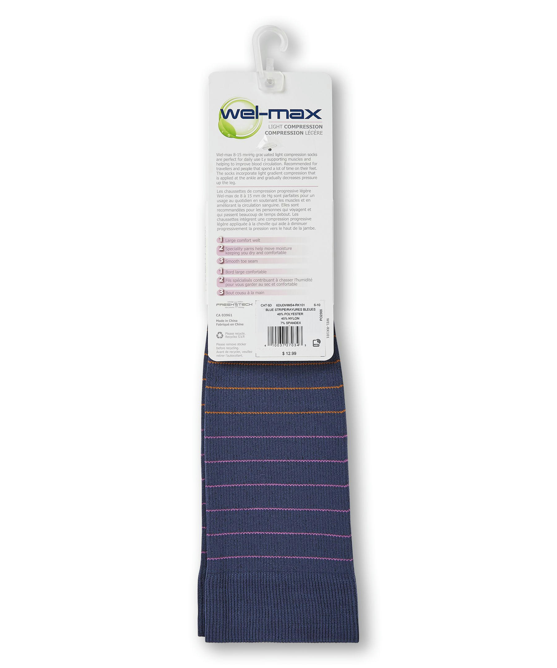 Wel-max Women's Light Compression Knee Length Socks