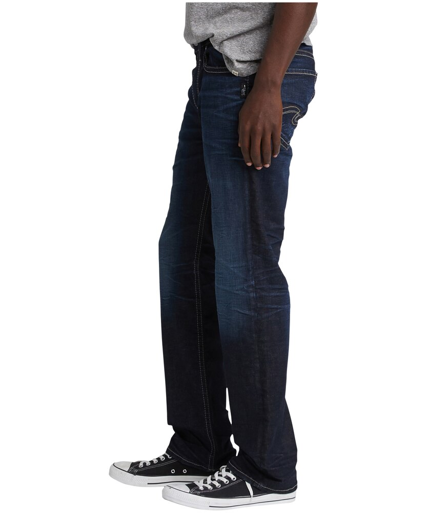 Silver Men's Grayson Easy Fit Straight Leg Jeans - Dark Wash