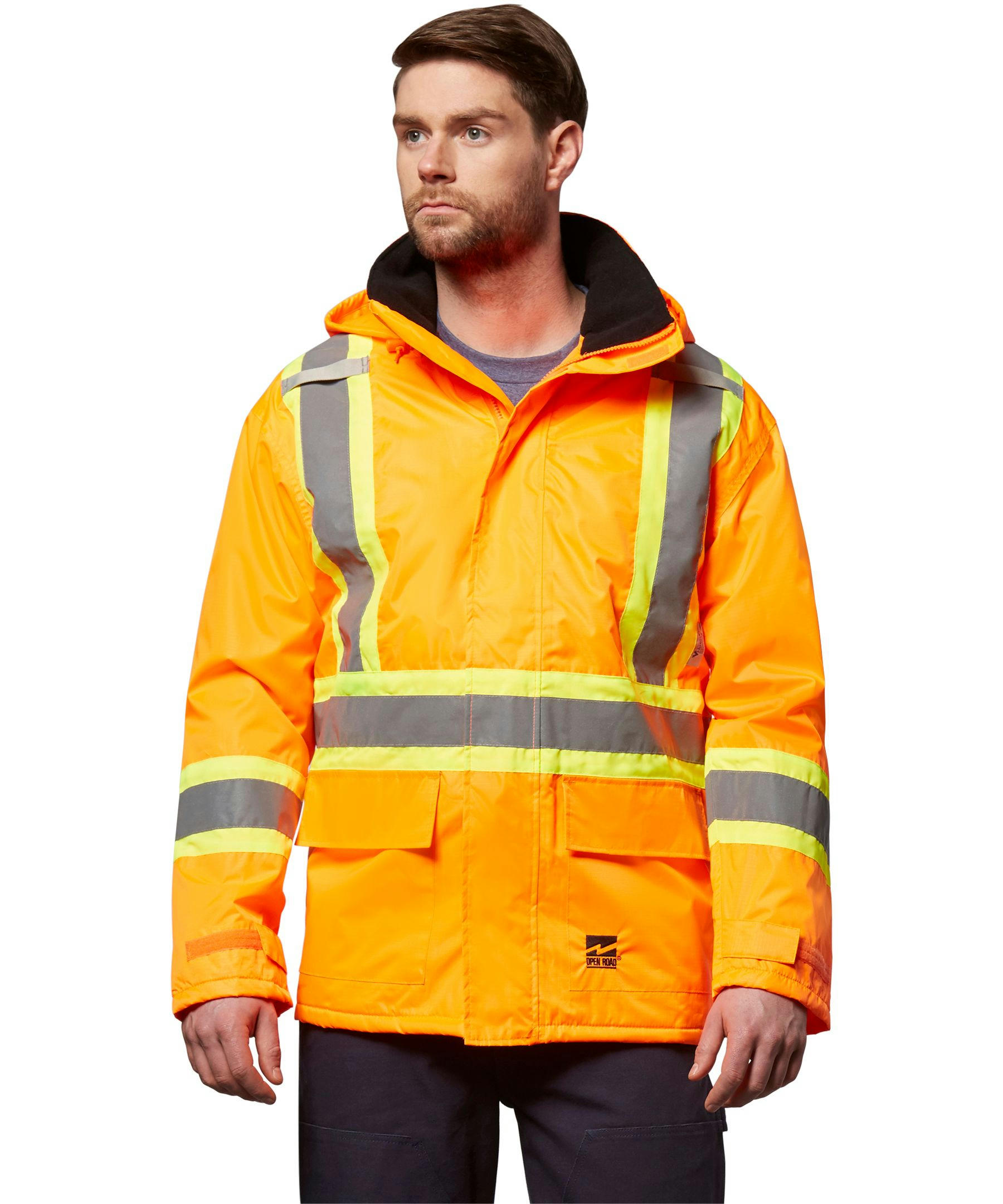 Open Road Men's Hi-Vis Insulated Ripstop Jacket