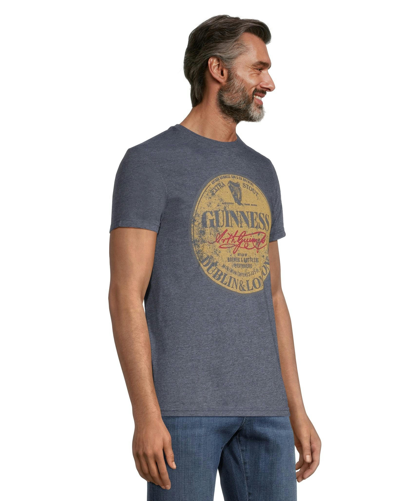 Logo T-Shirt Men's Guinness Crewneck Graphic T Shirt