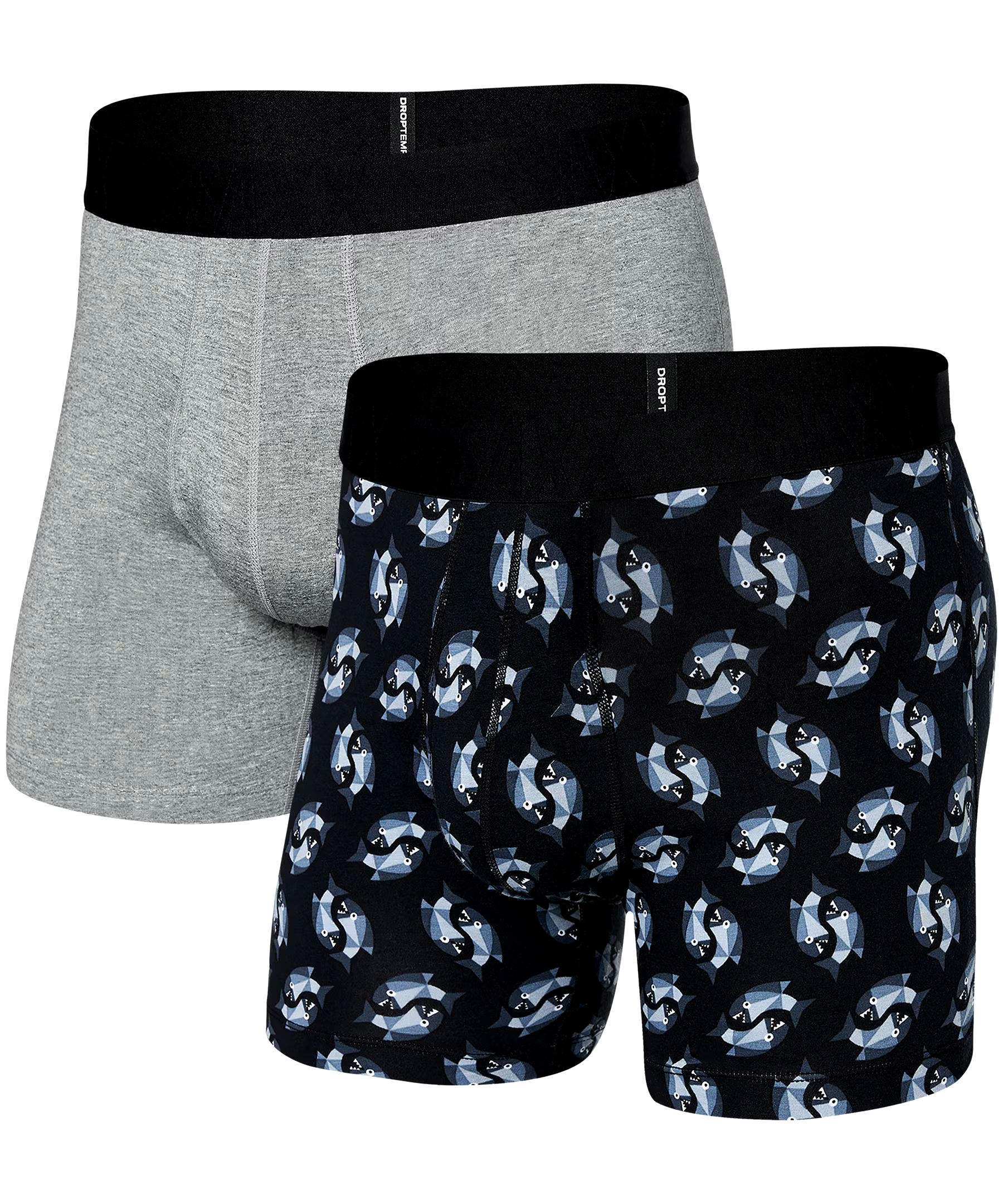 Saxx Men's 2 Pack Droptemp Cooling Cotton Boxer Briefs