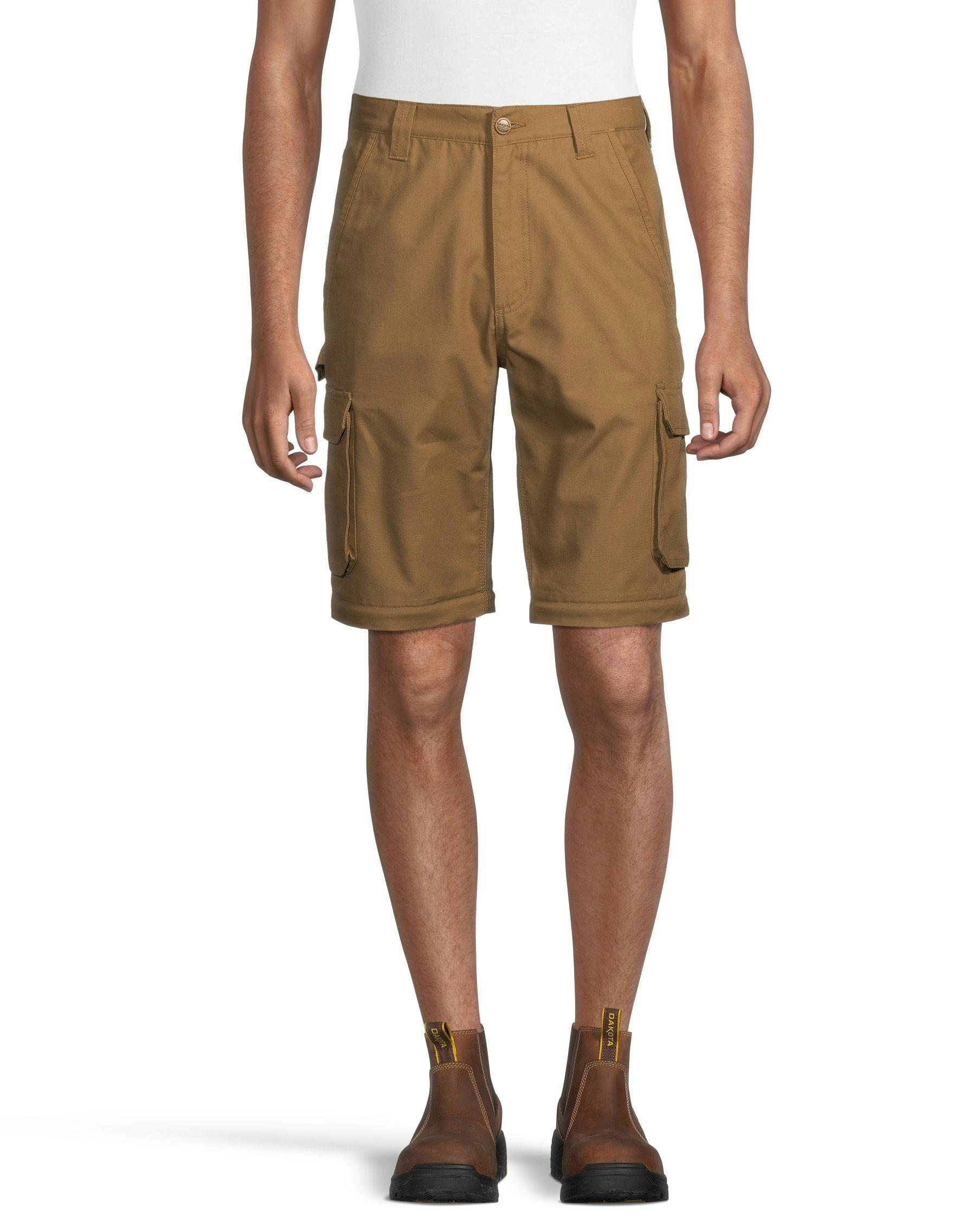 Men's Zip Leg Canvas Cargo Work Pants