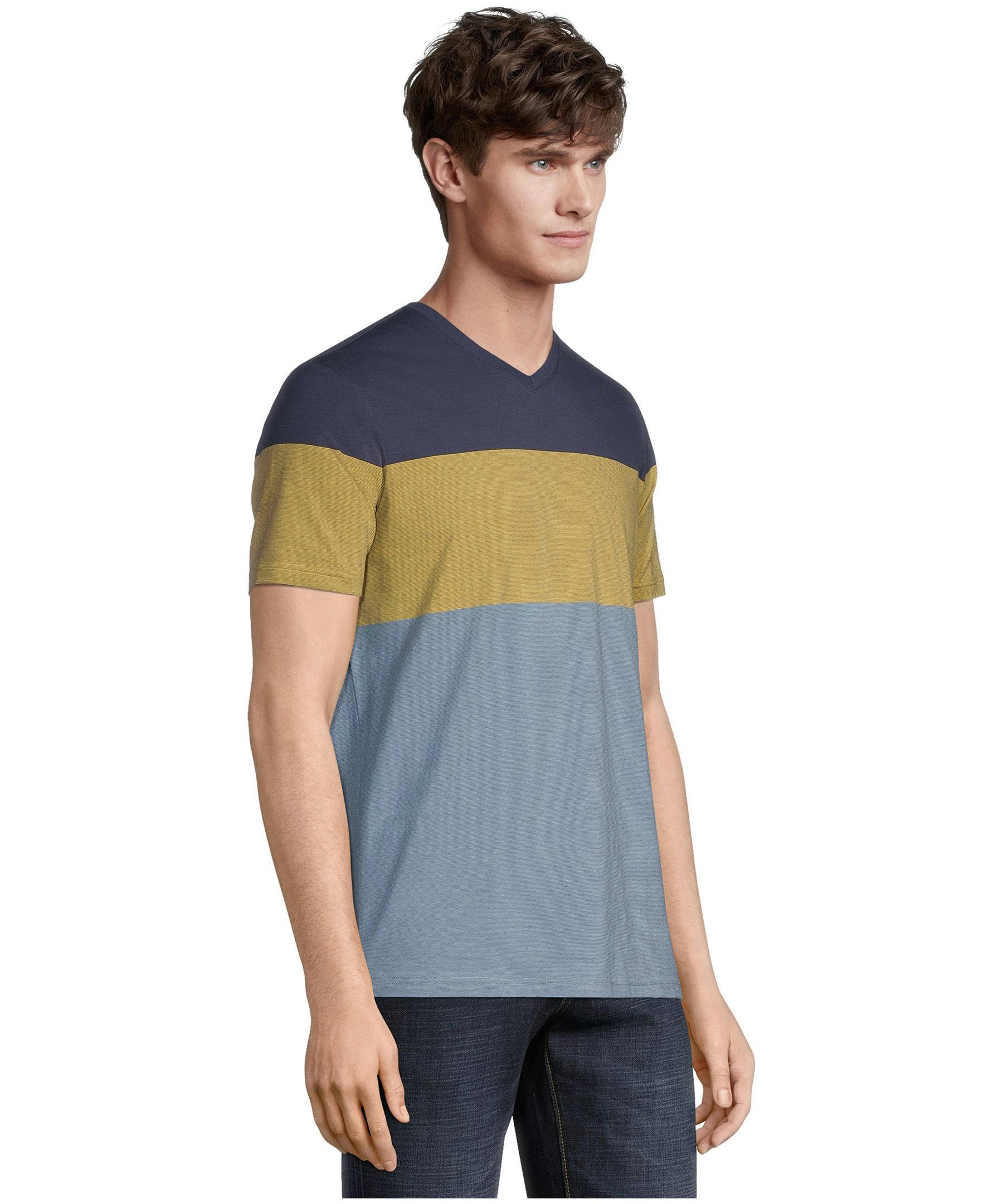 Denver Hayes Men's Stretch Modern Fit V-Neck T-Shirt