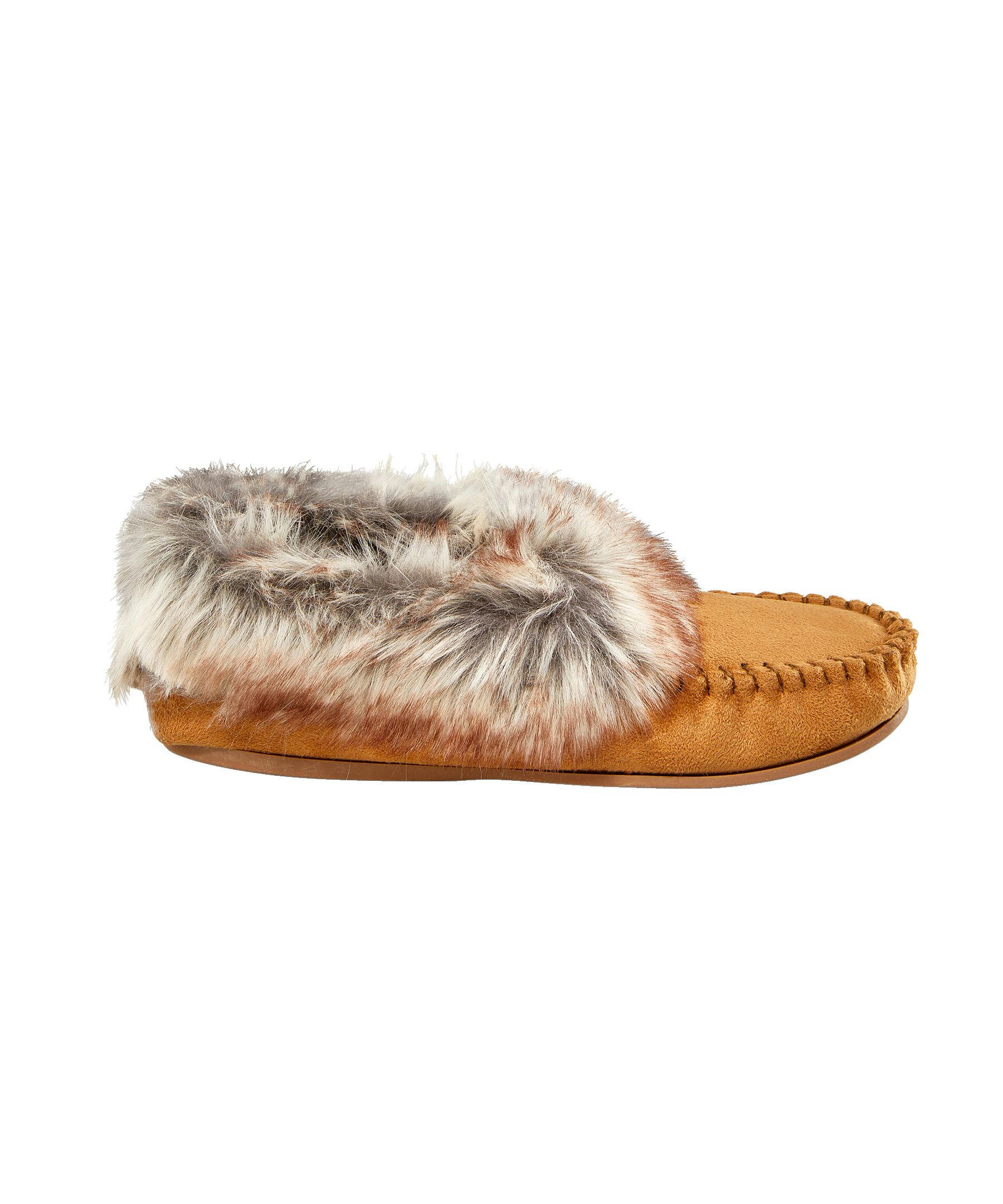 WindRiver Women's Faux Fur Trimmed Slippers