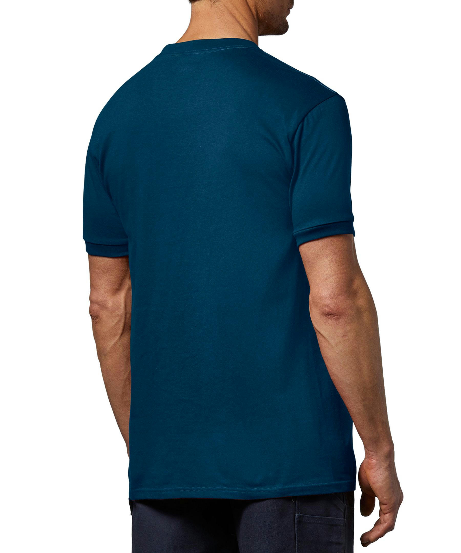 Aggressor Men's Crewneck Short Sleeve Solid Work T-Shirt With FRESHTECH