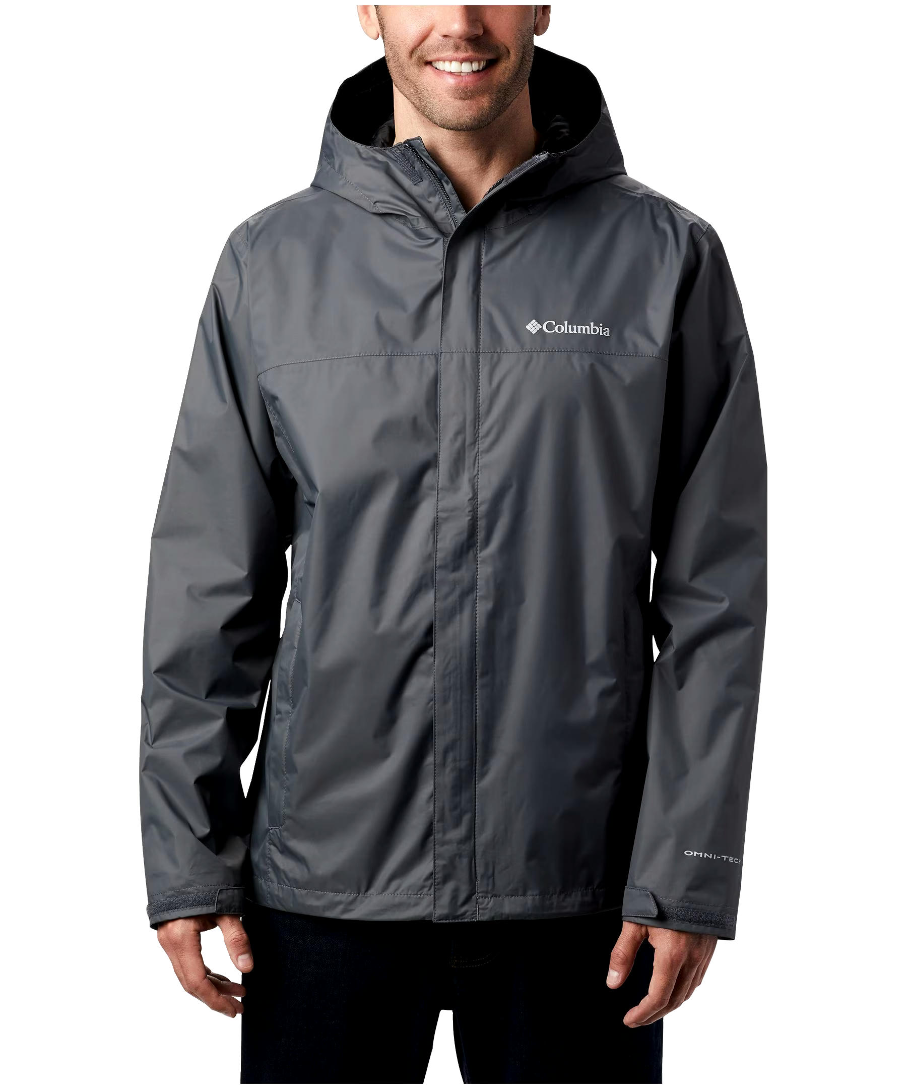 Columbia Men's Watertight II Hooded Rain Jacket, Waterproof, Breathable, Packable, Hiking