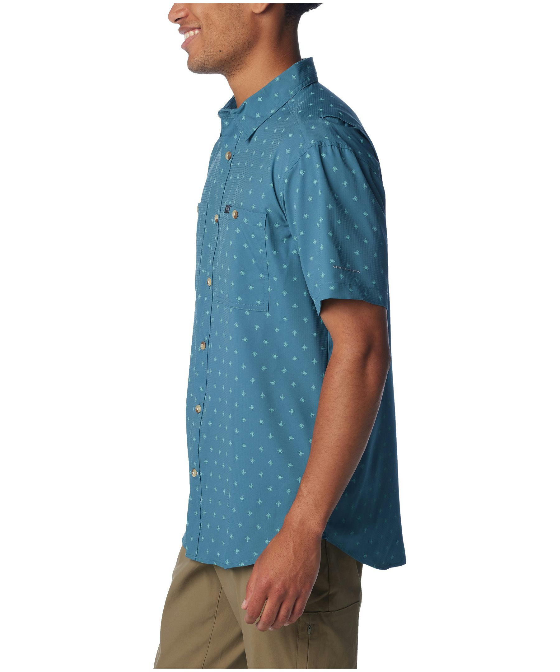 Columbia Men's Omni-Shade™  Printed Short Sleeve Utilizer Shirt