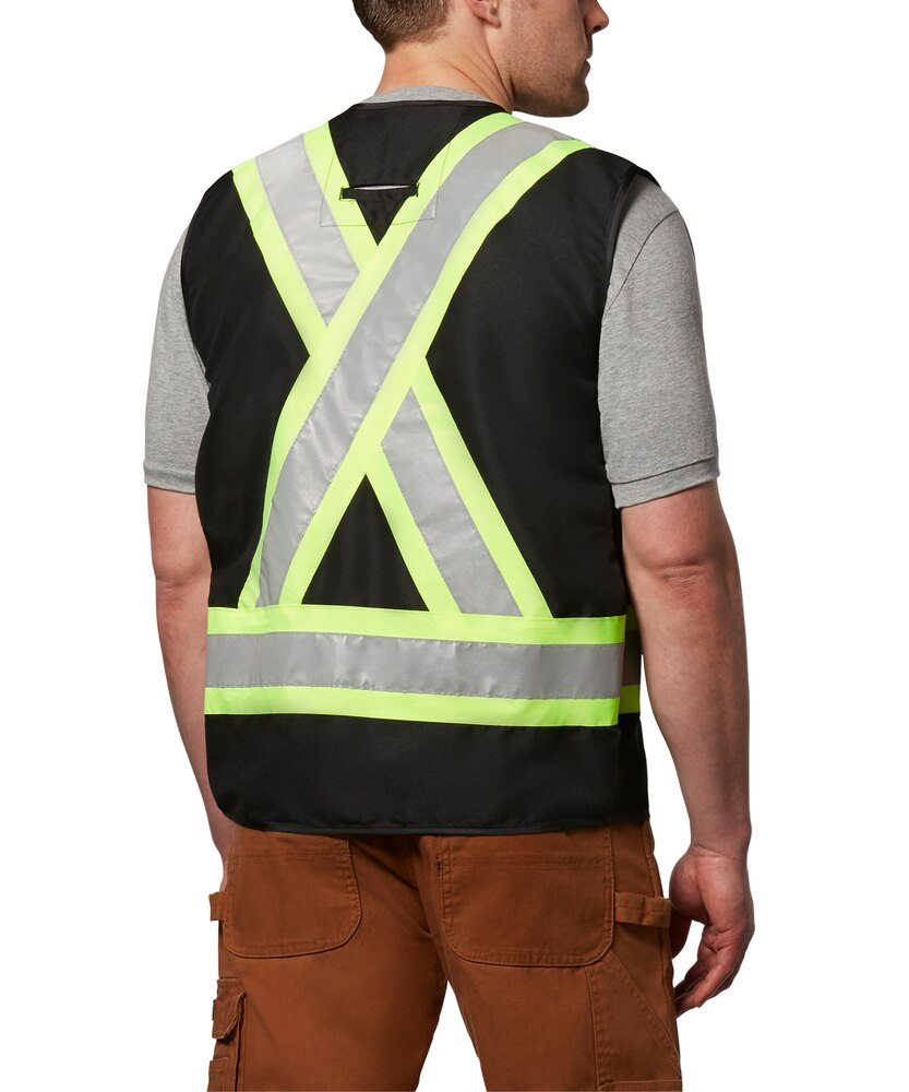 Dakota WorkPro Series Men's Class 1 Hi Vis Reinforced Work Vest