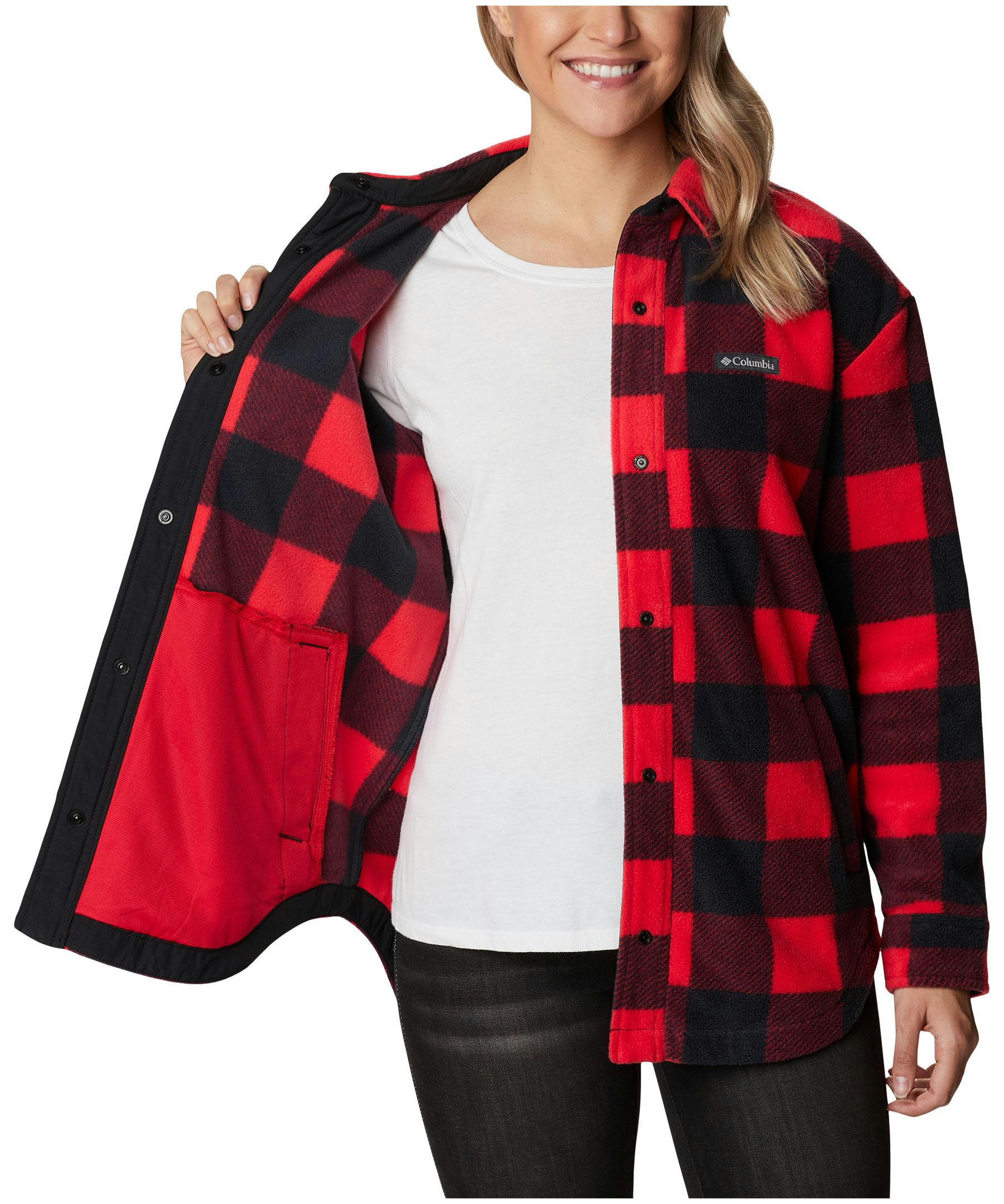 Columbia Women's Benton Springs Fleece Shacket - Plus Size