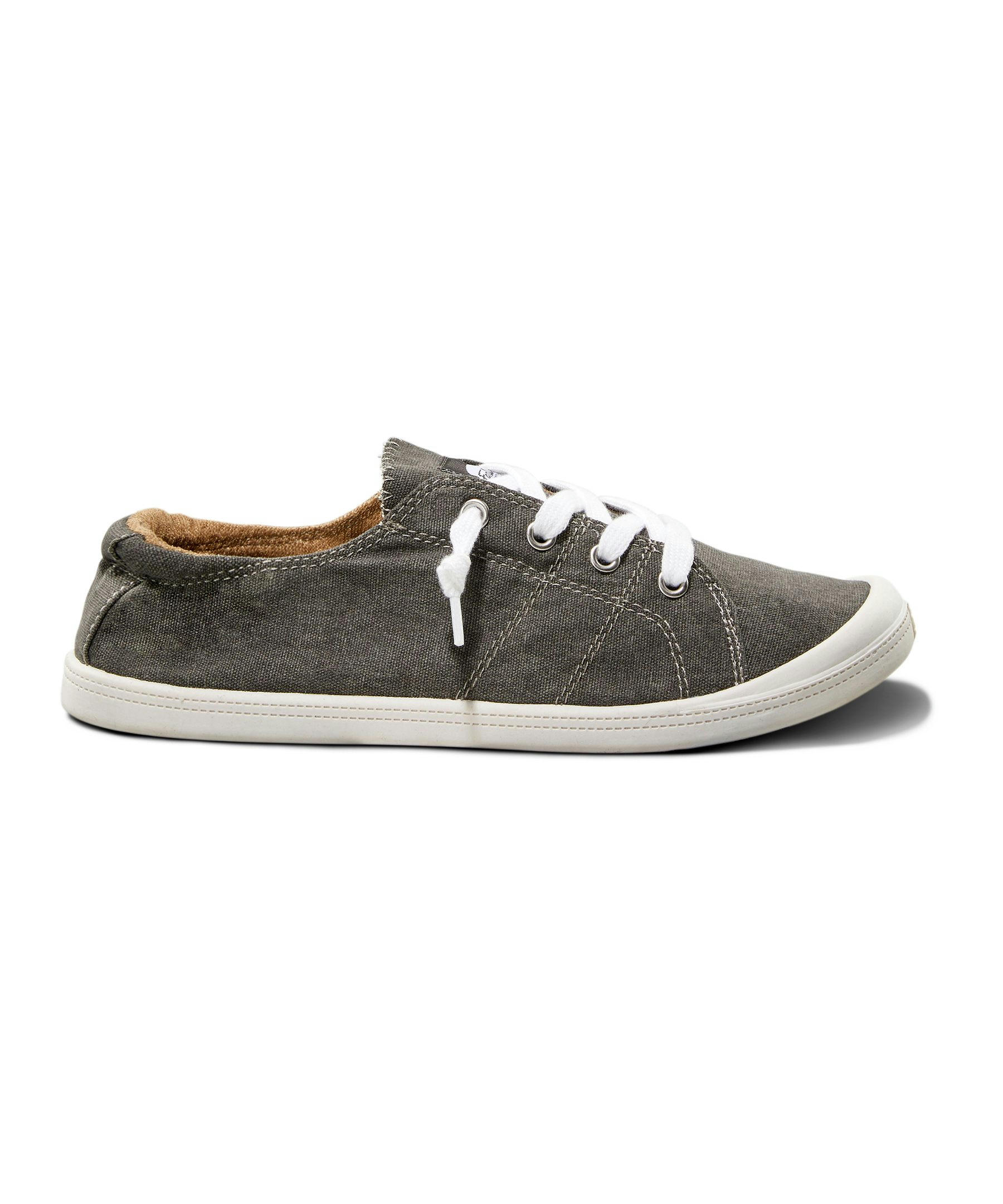 FarWest Women's Payton Slip On Elastic Back Sneakers Wide - Charcoal