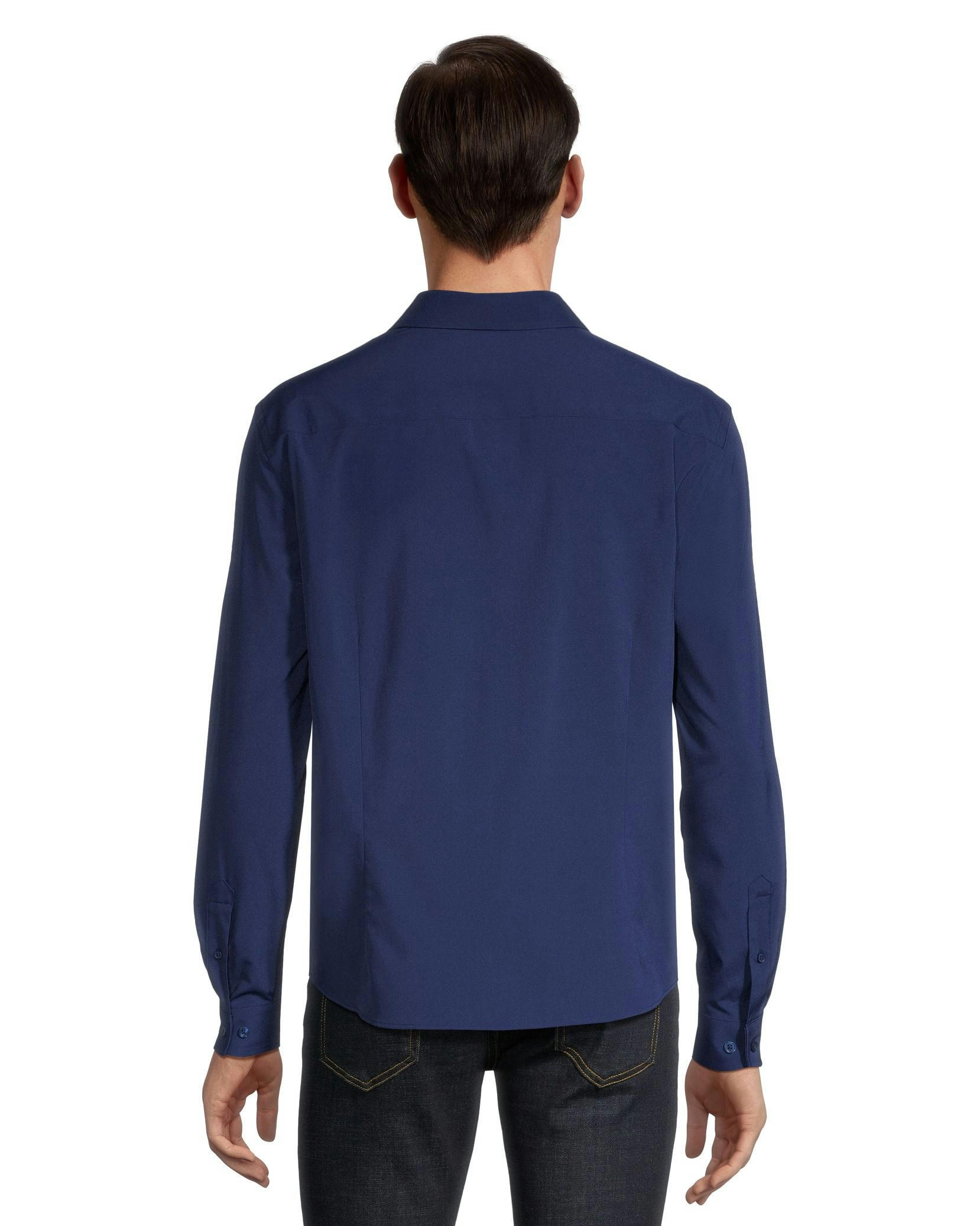 Denver Hayes Dress Hybrid 4 Way Stretch Long Sleeve Woven Shirt