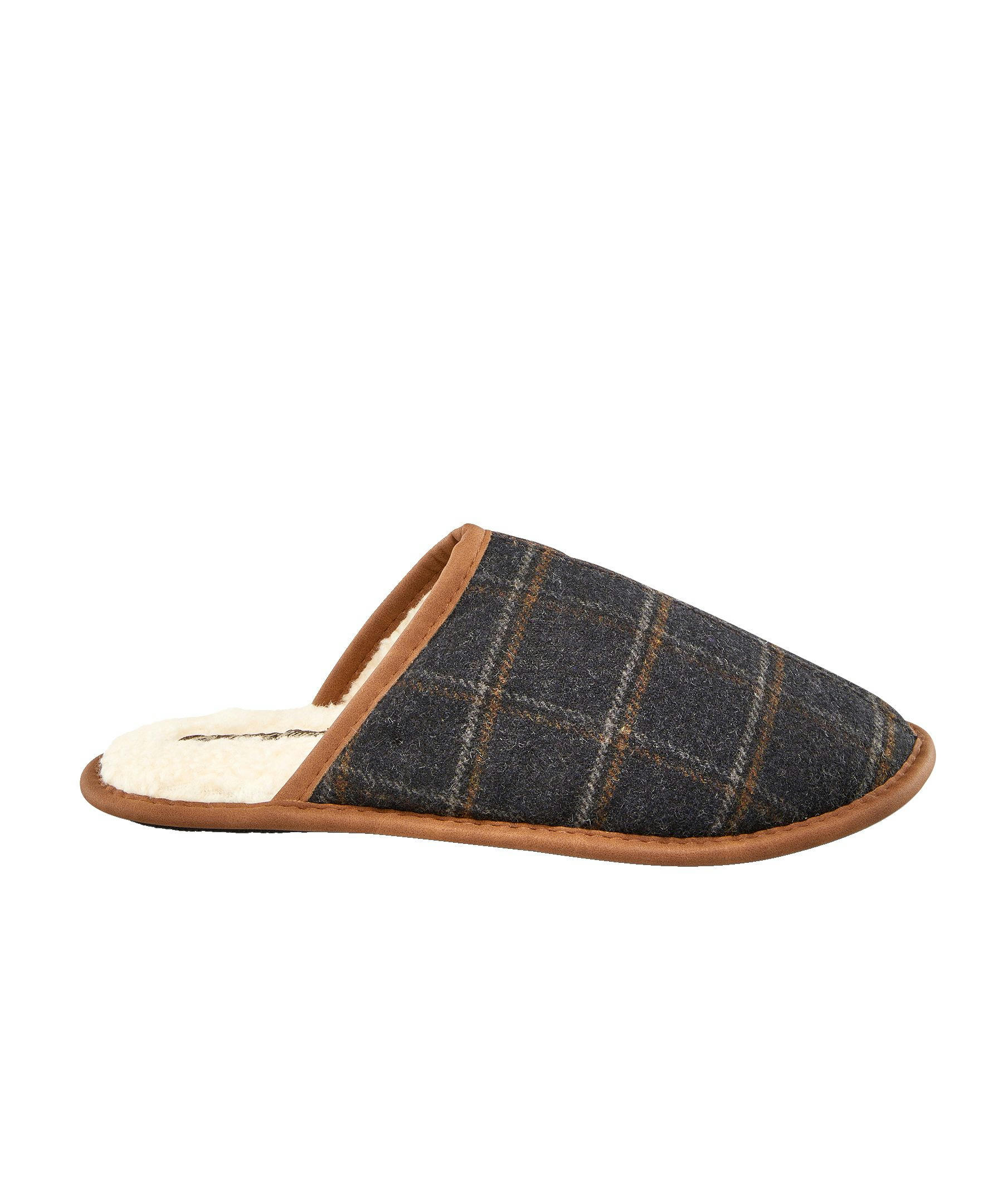 WindRiver Men's Plaid Scuff Slippers
