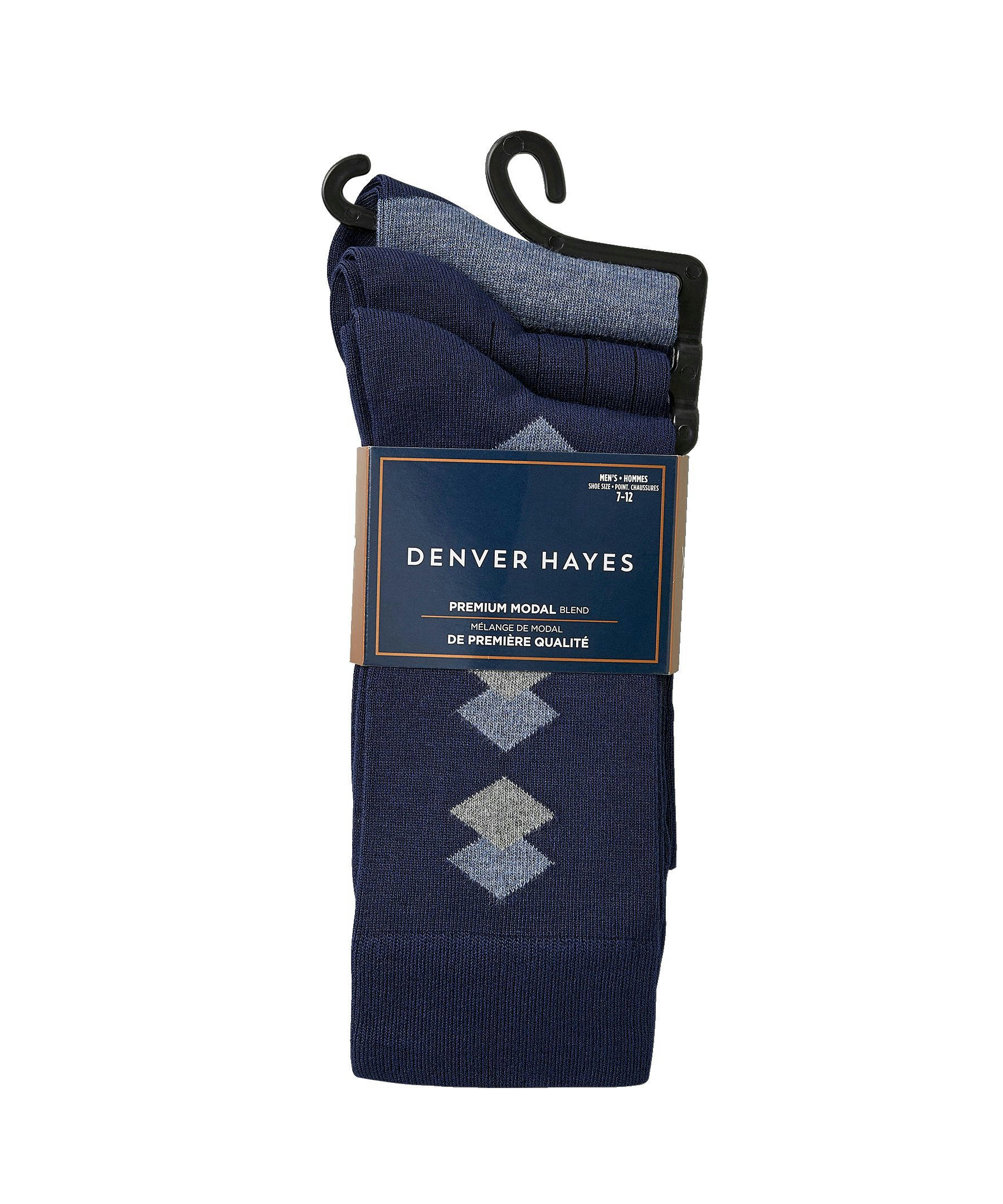 Denver Hayes Men's 3 Pack Bogo Casual Crew Socks