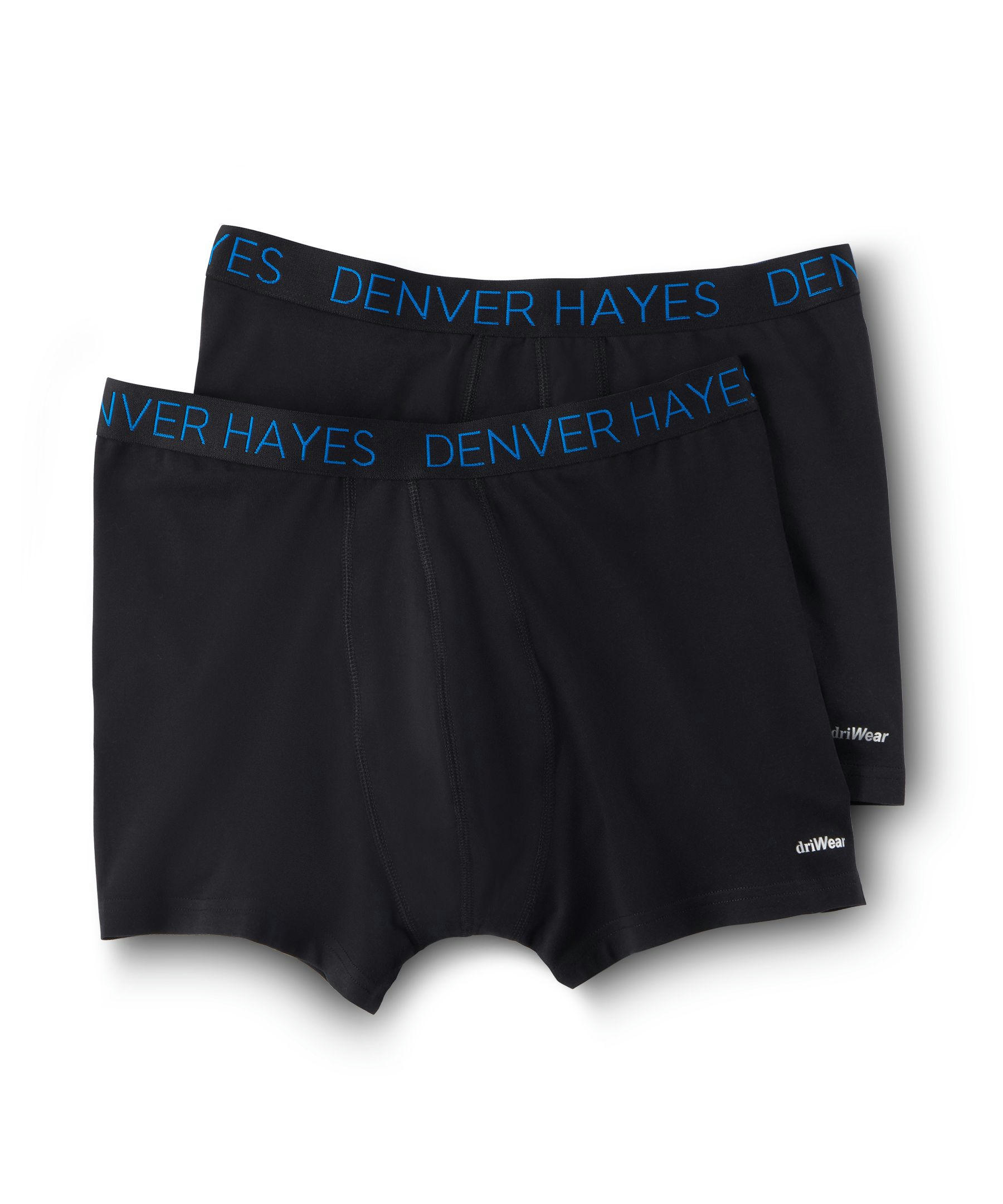 Denver Hayes Men's 2-Pack DriWear Trunk Brief