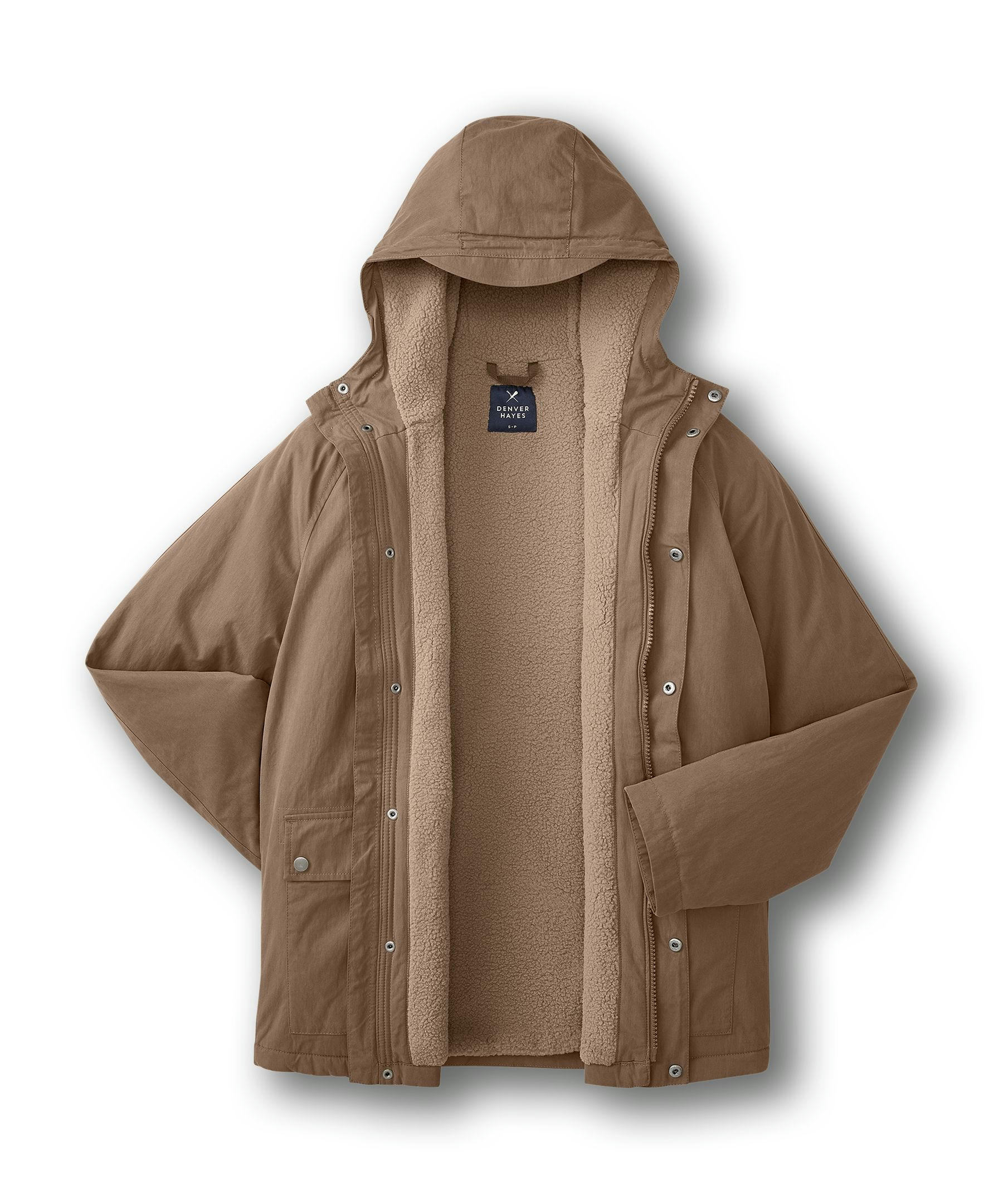 Denver Hayes Men's Mid Length Sherpa Lined Jacket