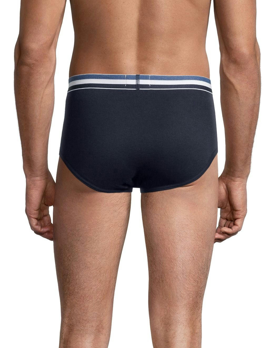 Denver Hayes Men's 3 Pack Cotton Basic Briefs - Black