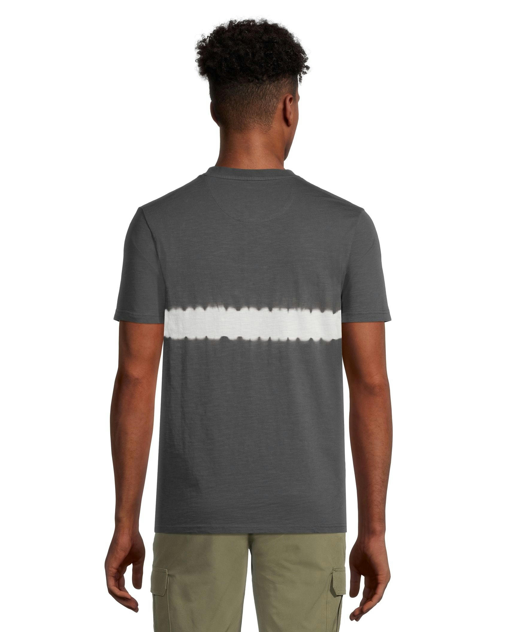 FarWest Men's Tie Dye Short Sleeve Classic Fit Henley Shirt