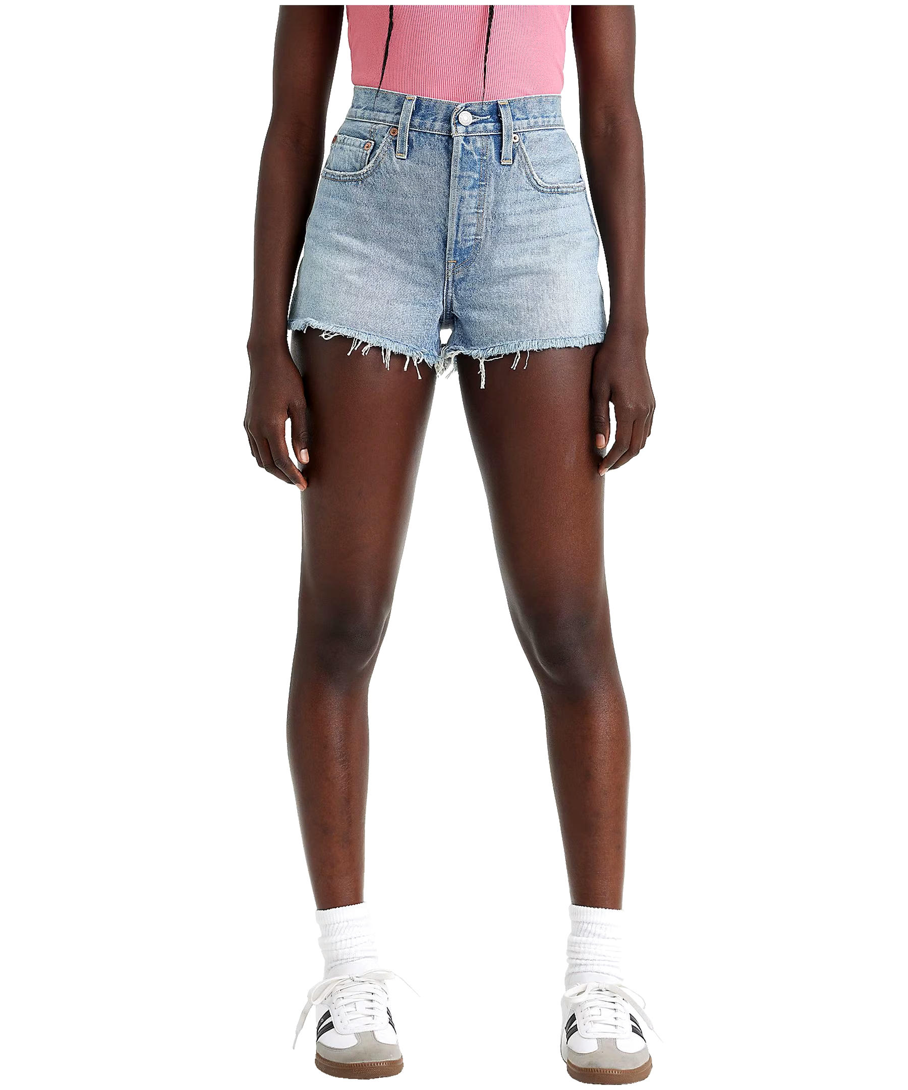 Levi's Women's 501 Originals High Rise Mid Length Jean Shorts