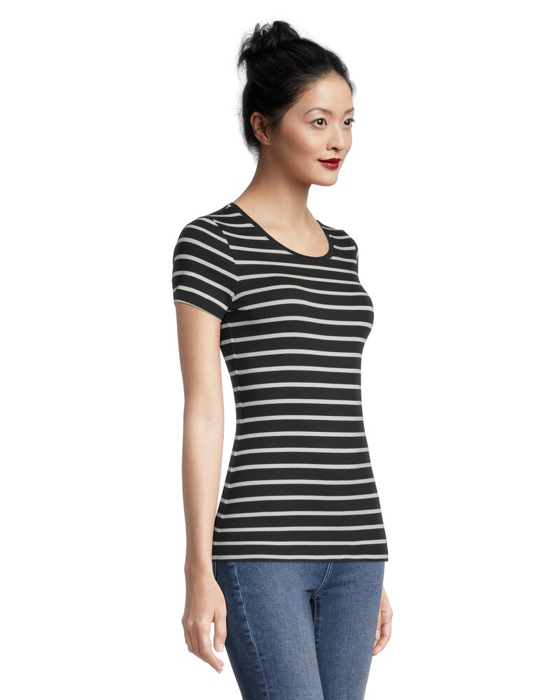 Women's Crewneck Short Sleeve Fitted T Shirt