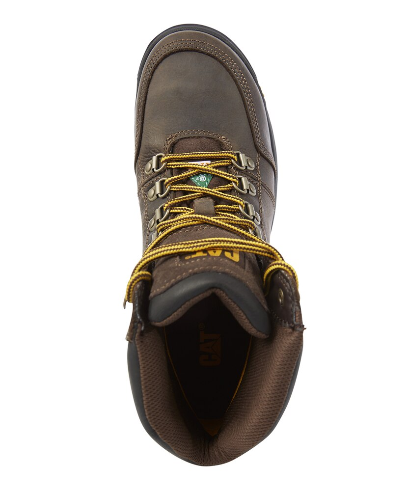 Caterpillar - CAT Men's Steel Toe Steel Plate Outline Leather Safety Work Boots