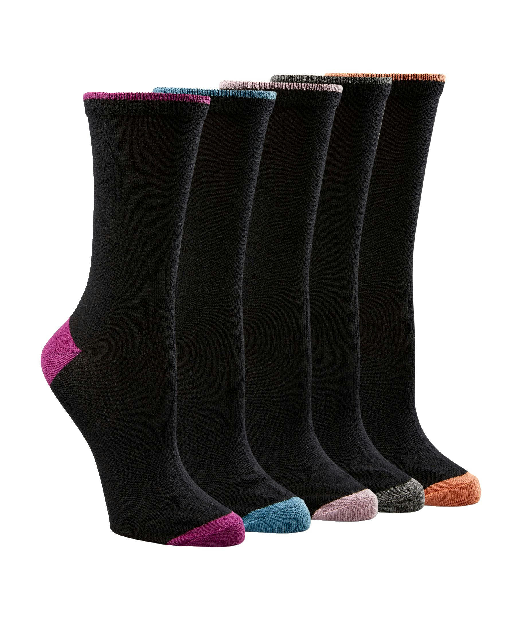 Denver Hayes Women's 5 Pack Freshtech Crew Socks