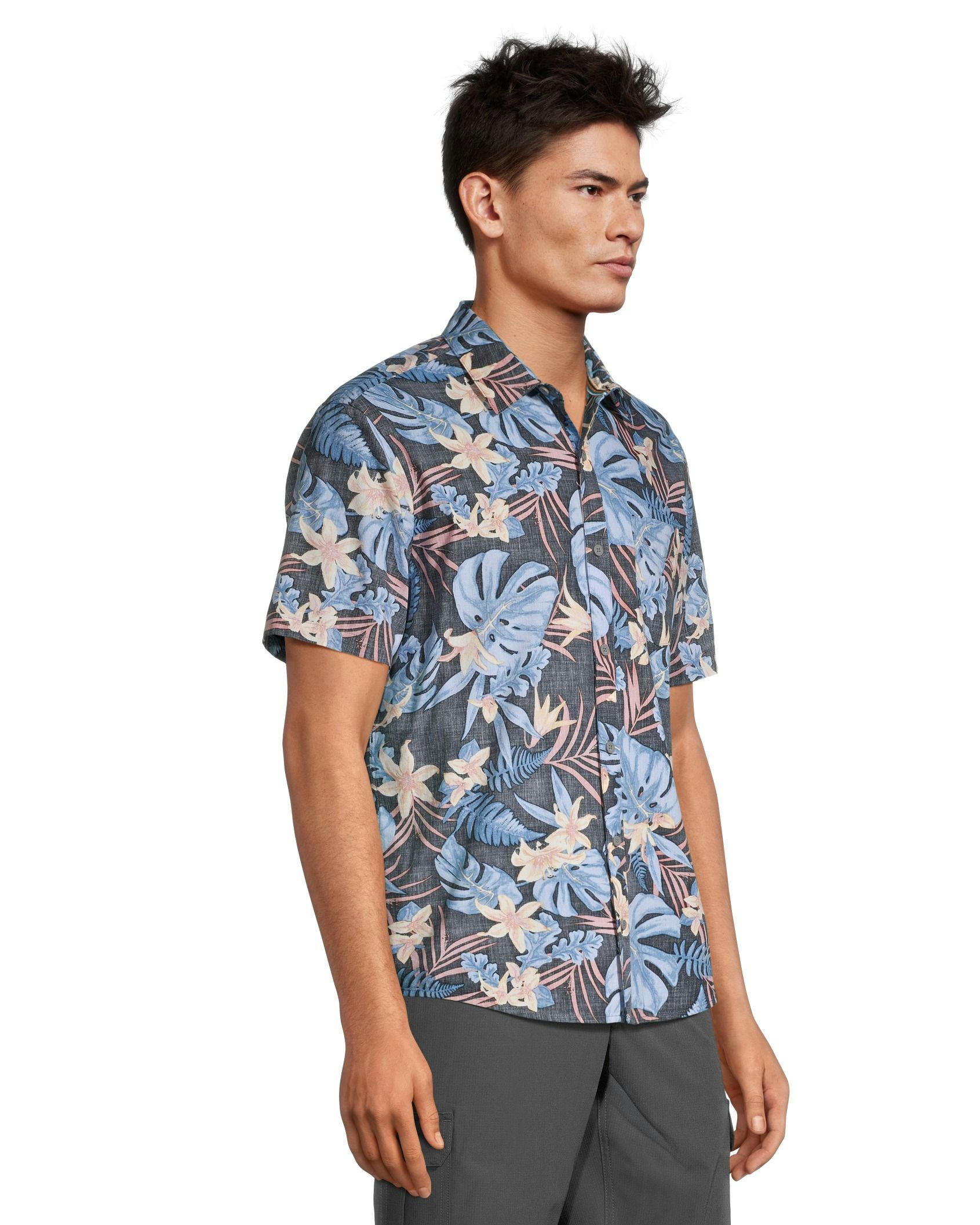 FarWest Men's AOP Modern Fit Stretch Shirt