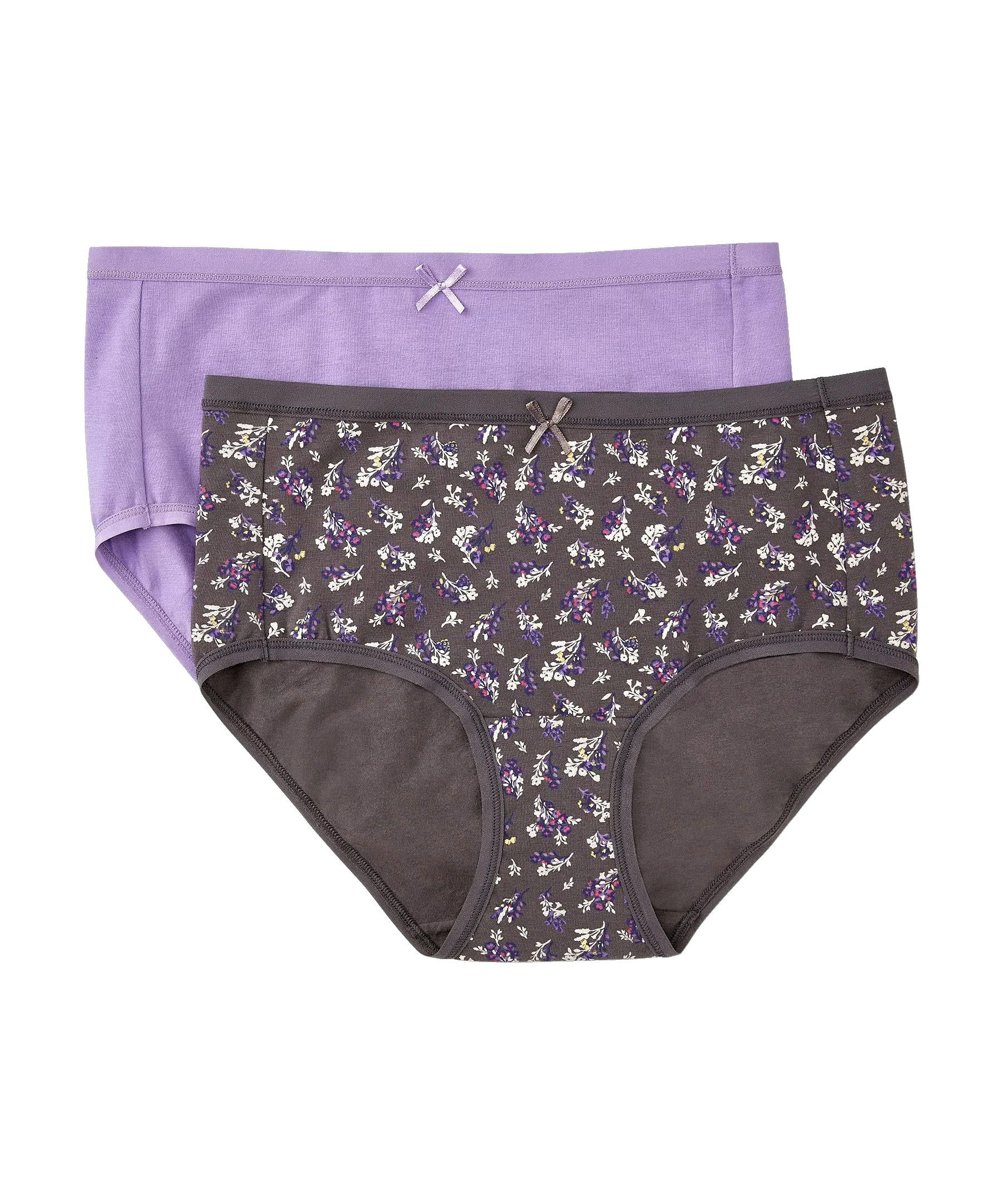 Denver Hayes Women's 2 Pack Cotton Stretch Modern Brief Underwear