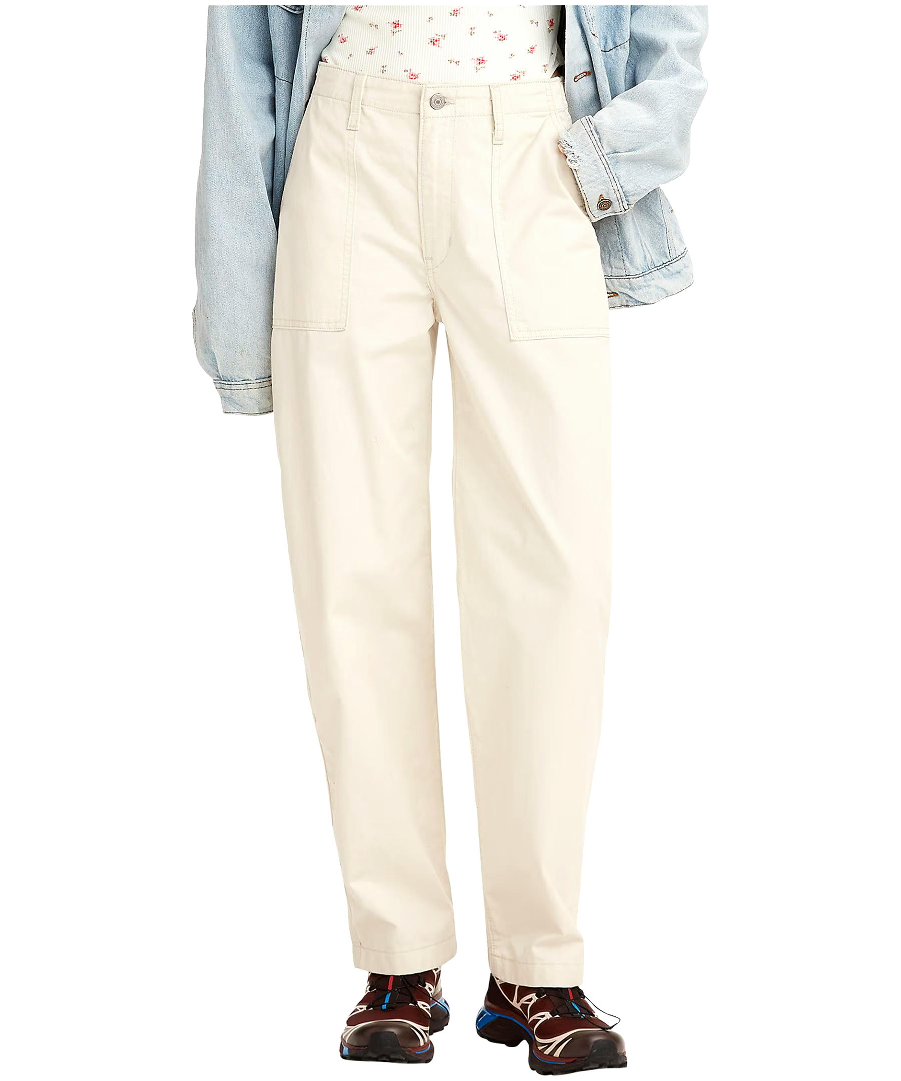 Levi's Women's '94 Baggy Mid Rise Utility Pants - Light Grey