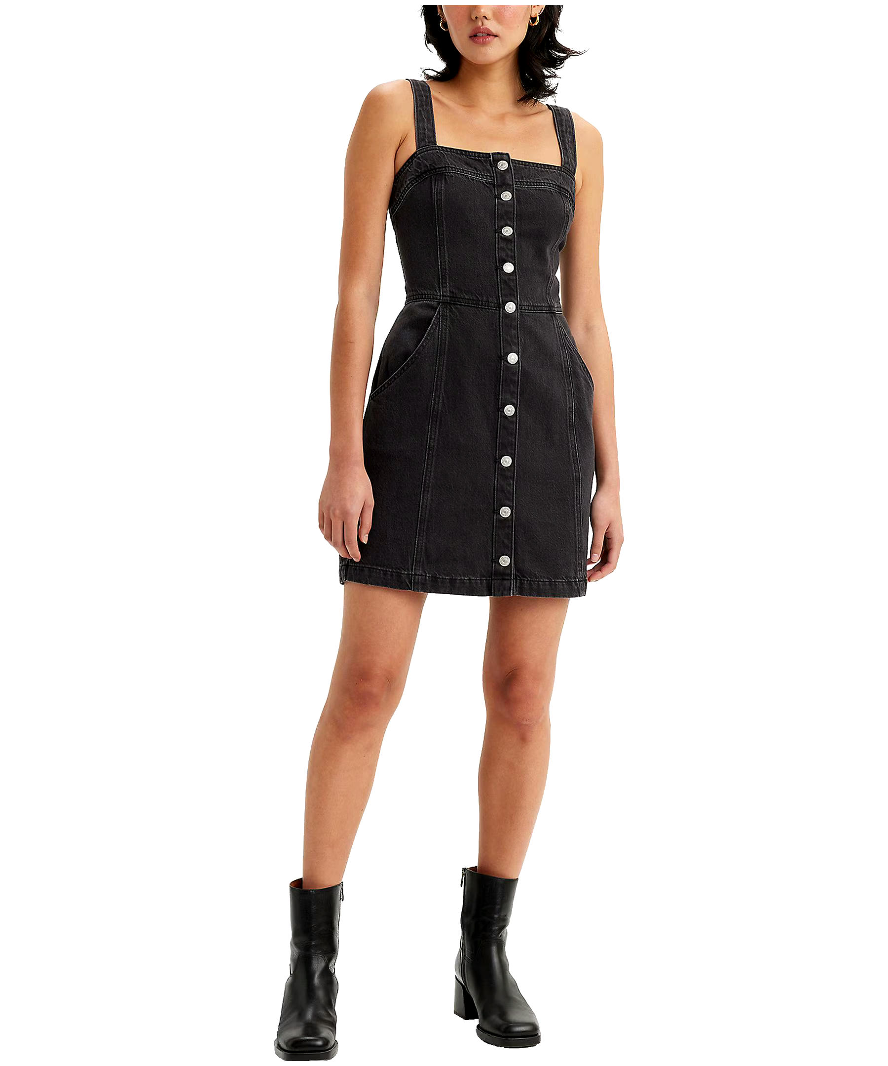 Levi's Women's Drea Slim Fit Button-Up Mini Dress