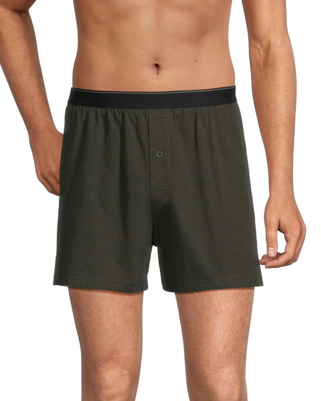 Denver Hayes Men's 2 Pack Yarn Dye Loose Fit Boxer Briefs