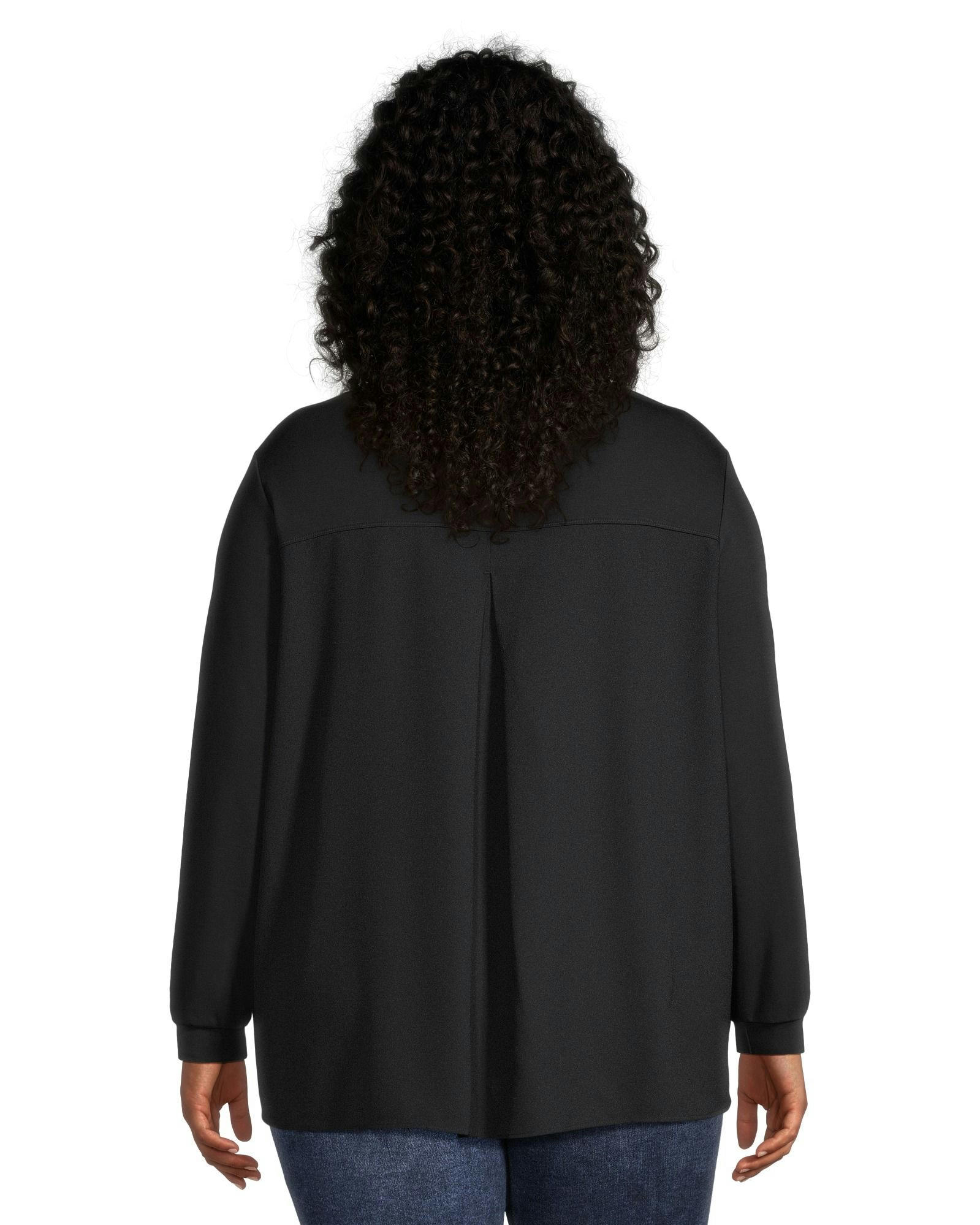 Denver Hayes Women's Relaxed Fit Long Sleeve High Low Shirt