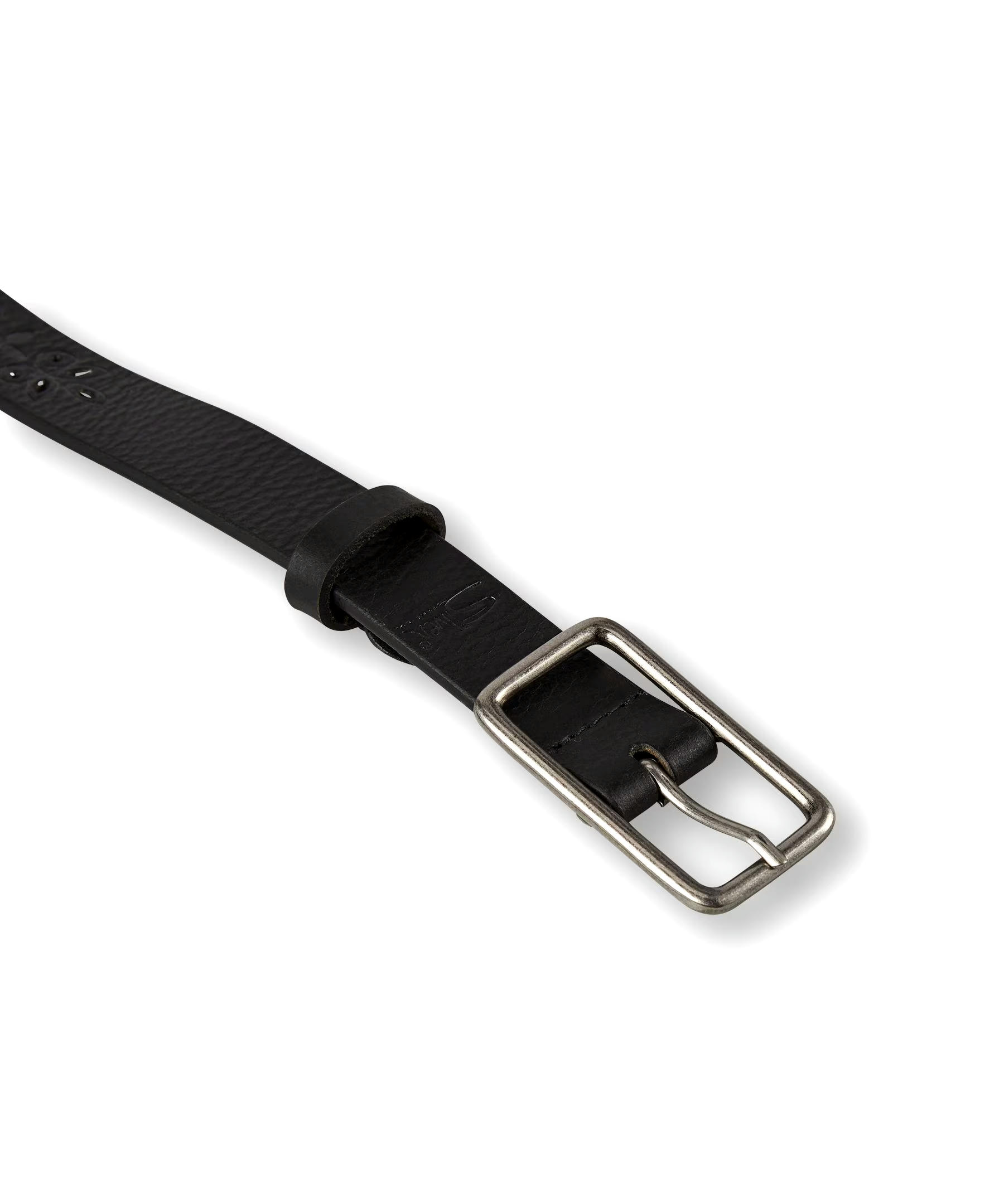 Silver Women's 25MM Embossed Centre Bar Belt