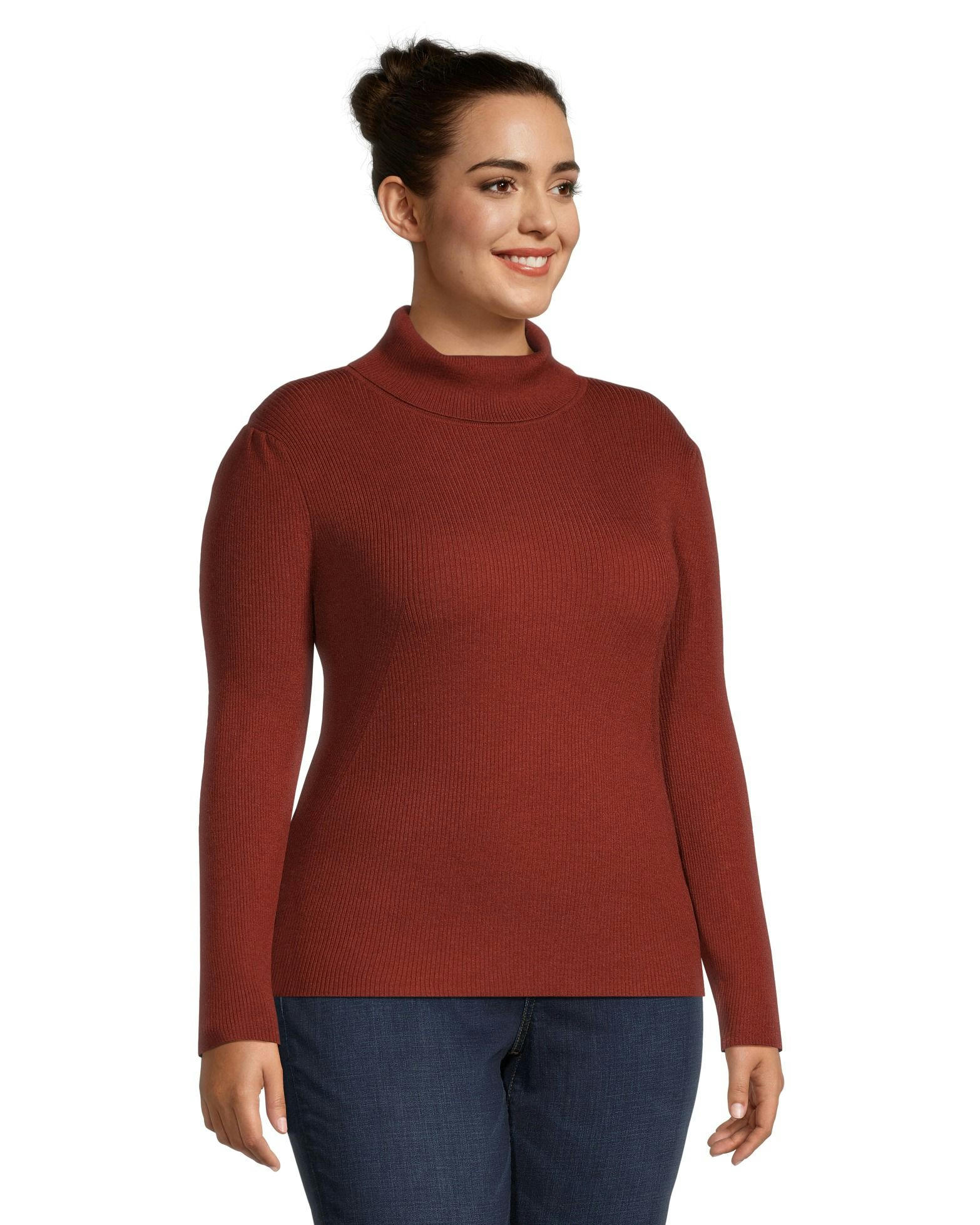 Denver Hayes Women's Fitted Ribbed Turtleneck