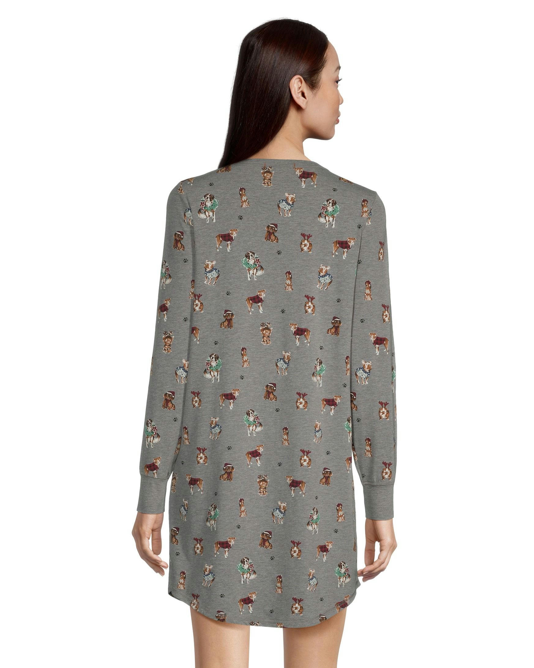 Denver Hayes Women's Jersey Henley Night Shirt