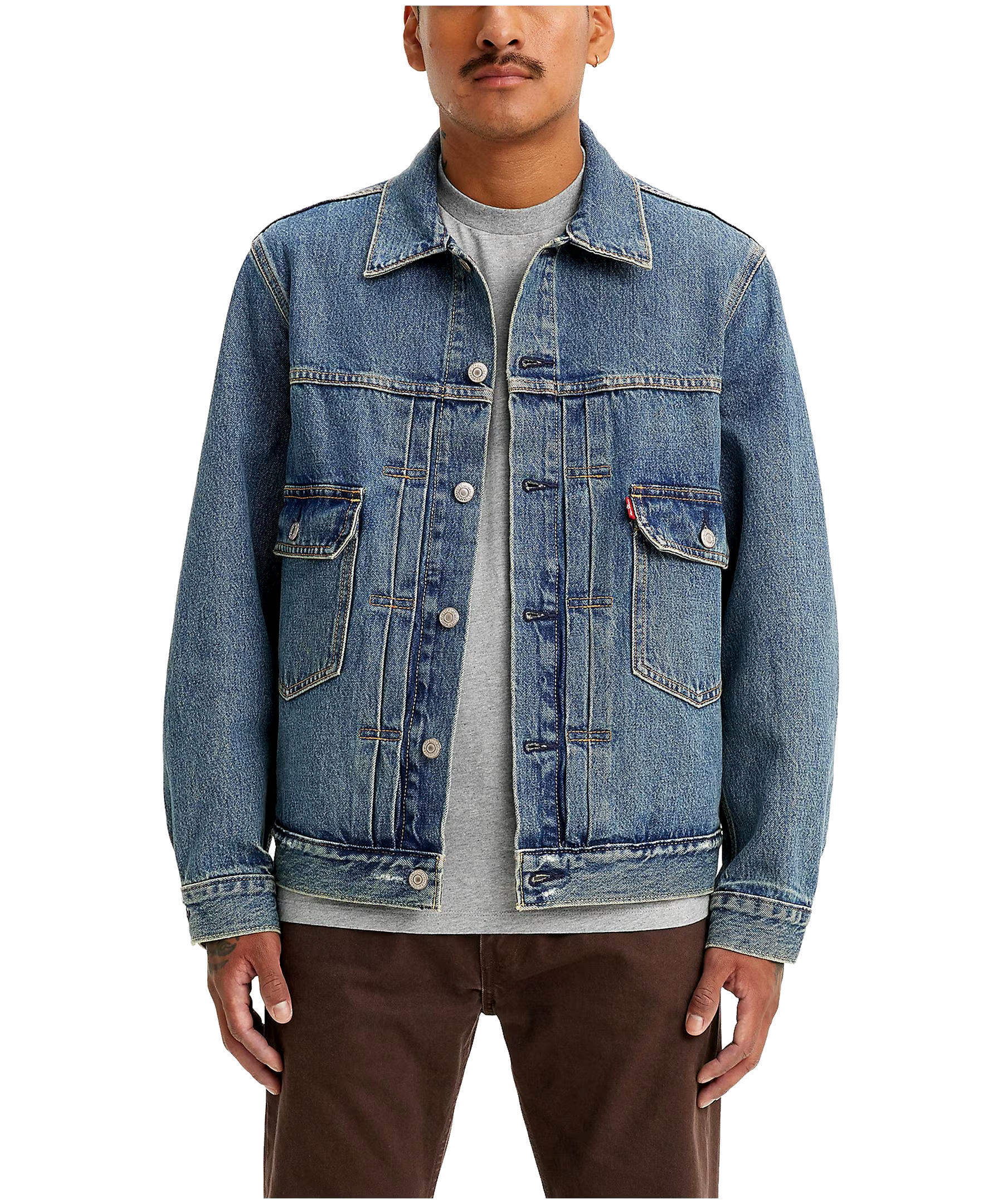 Levi's Men's Denim Type 2 Trucker in the Morning Jacket