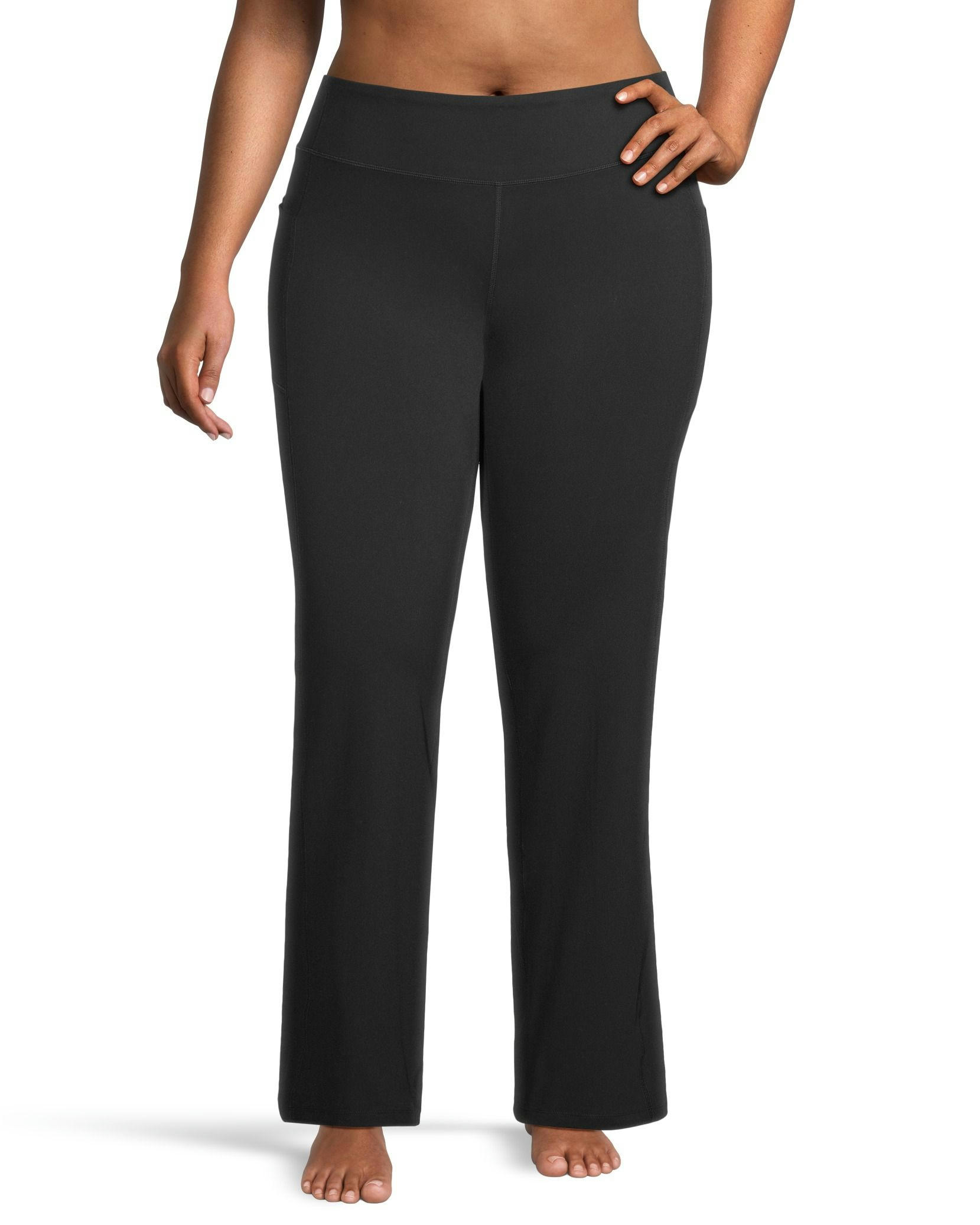 Shambhala Women's Live-In Comfort FreshTech Comfort Dry Mid Rise Straight Leg Pants