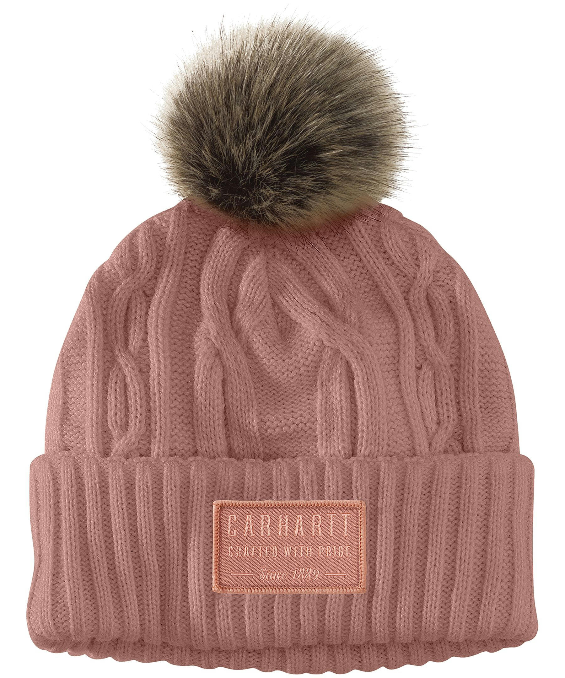 Carhartt Women's Rib Knit Pom-Pom Beanie