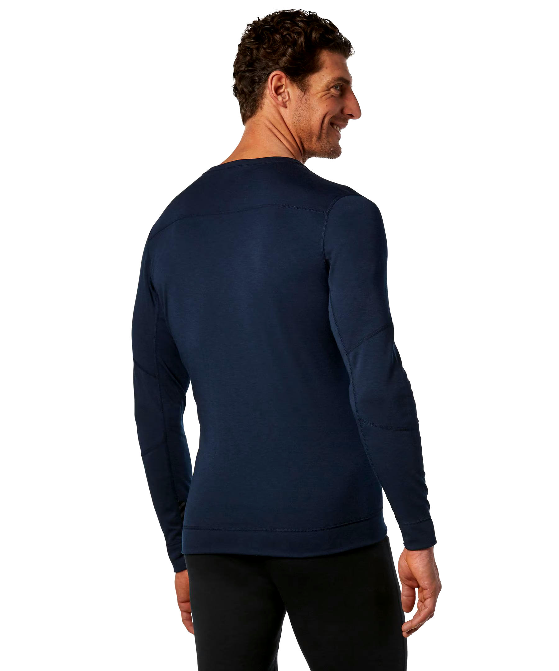Helly Hansen Workwear Men's Lifa Max Crewneck Thermal Base Layer Long Sleeve Shirt - Navy
