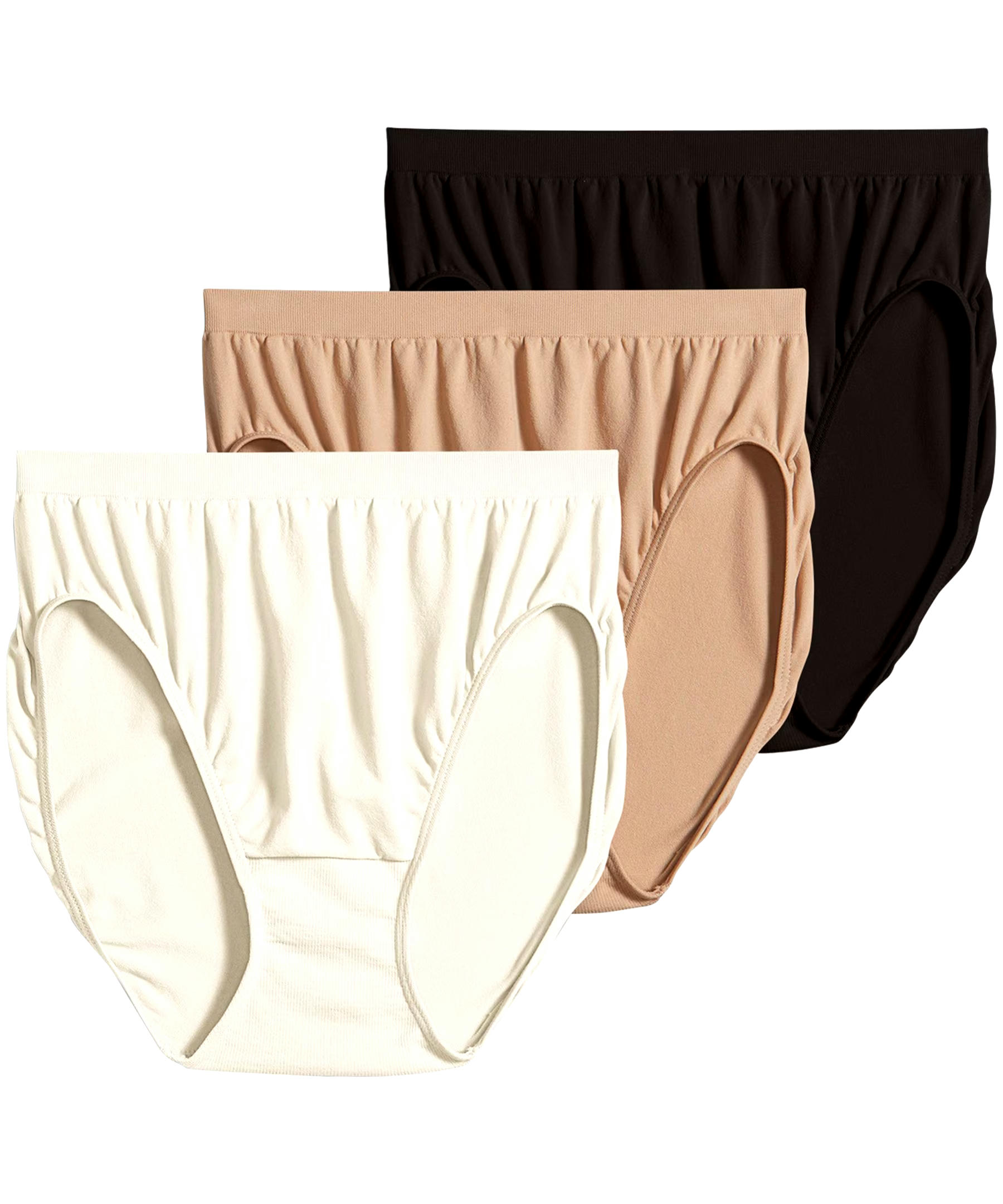Jockey Women's 3-Pack Comfies Micro Seamfree French Cut Panties
