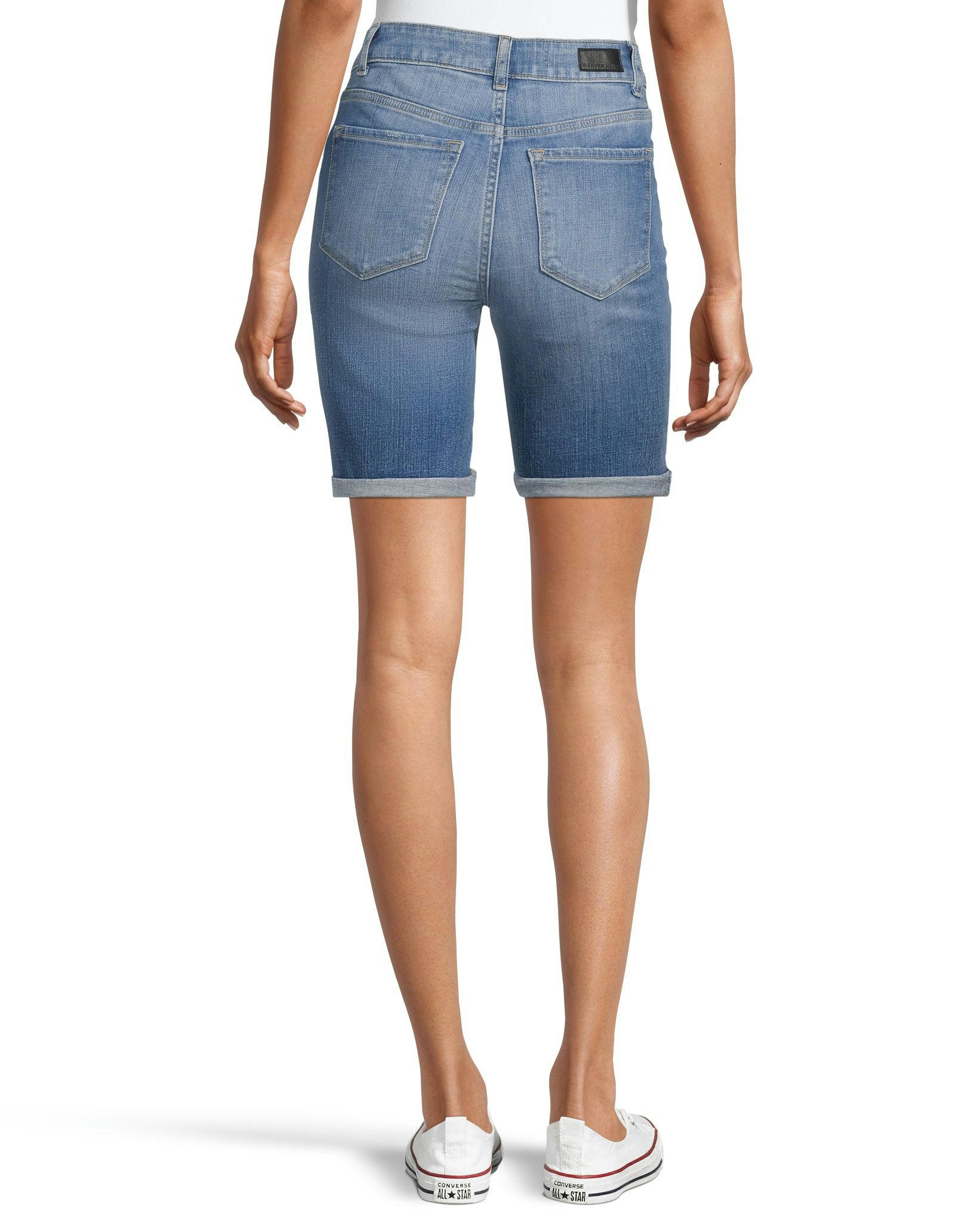 Denver Hayes Women's High Rise Bermuda Jean Shorts