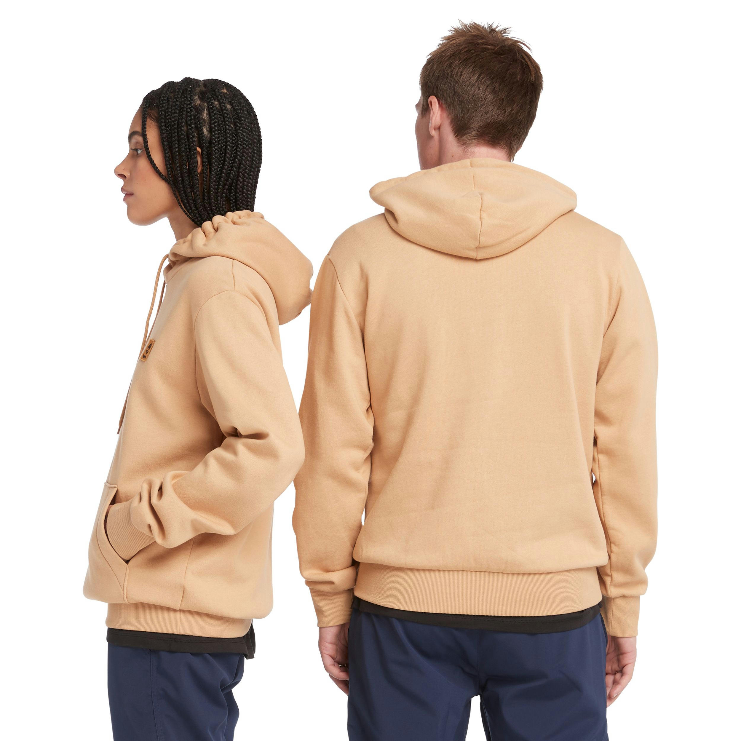 Timberland Men's Fleece Woven Badge Hoodie