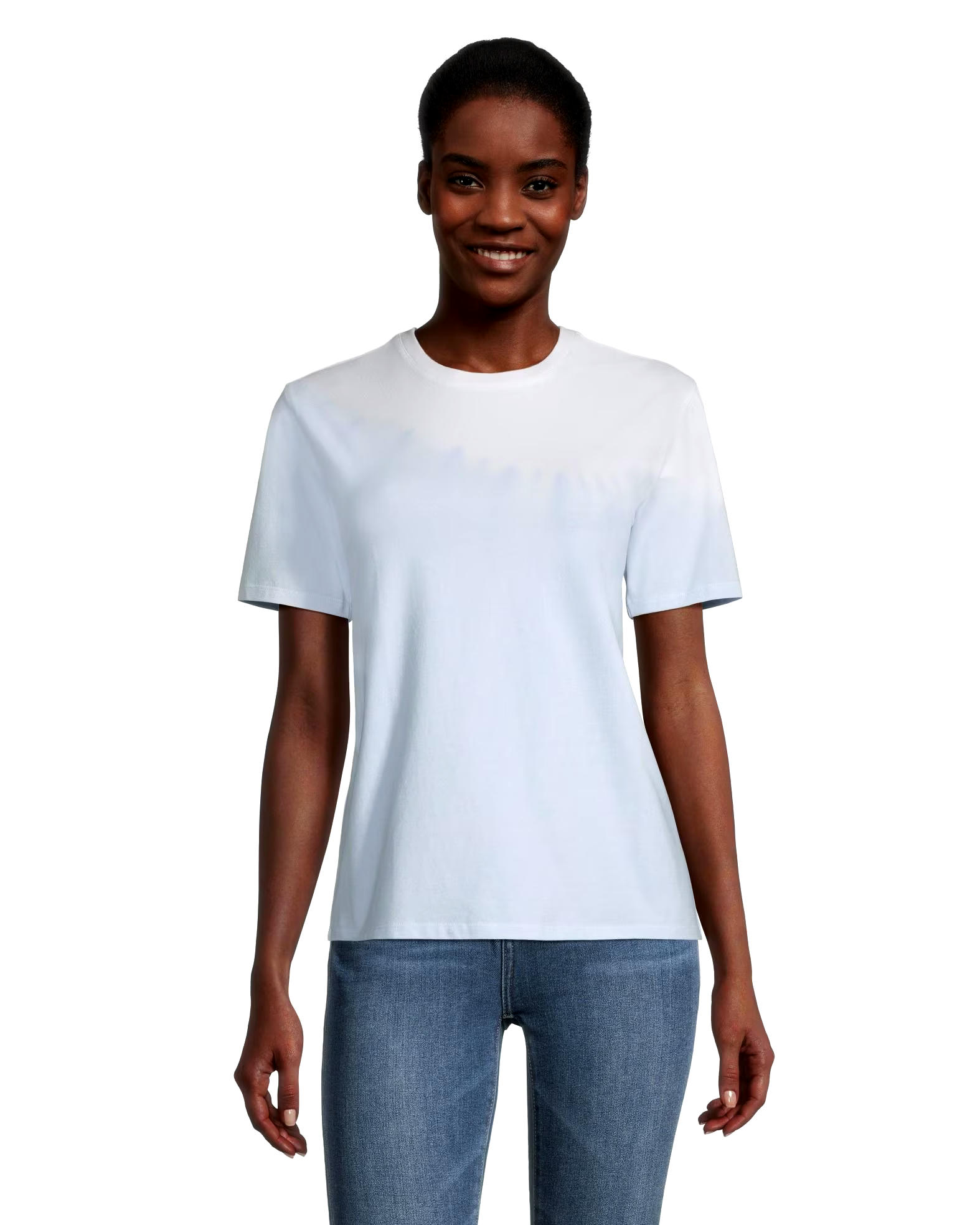 Women's Semi-Fitted Crewneck Tie Dye Graphic T Shirt