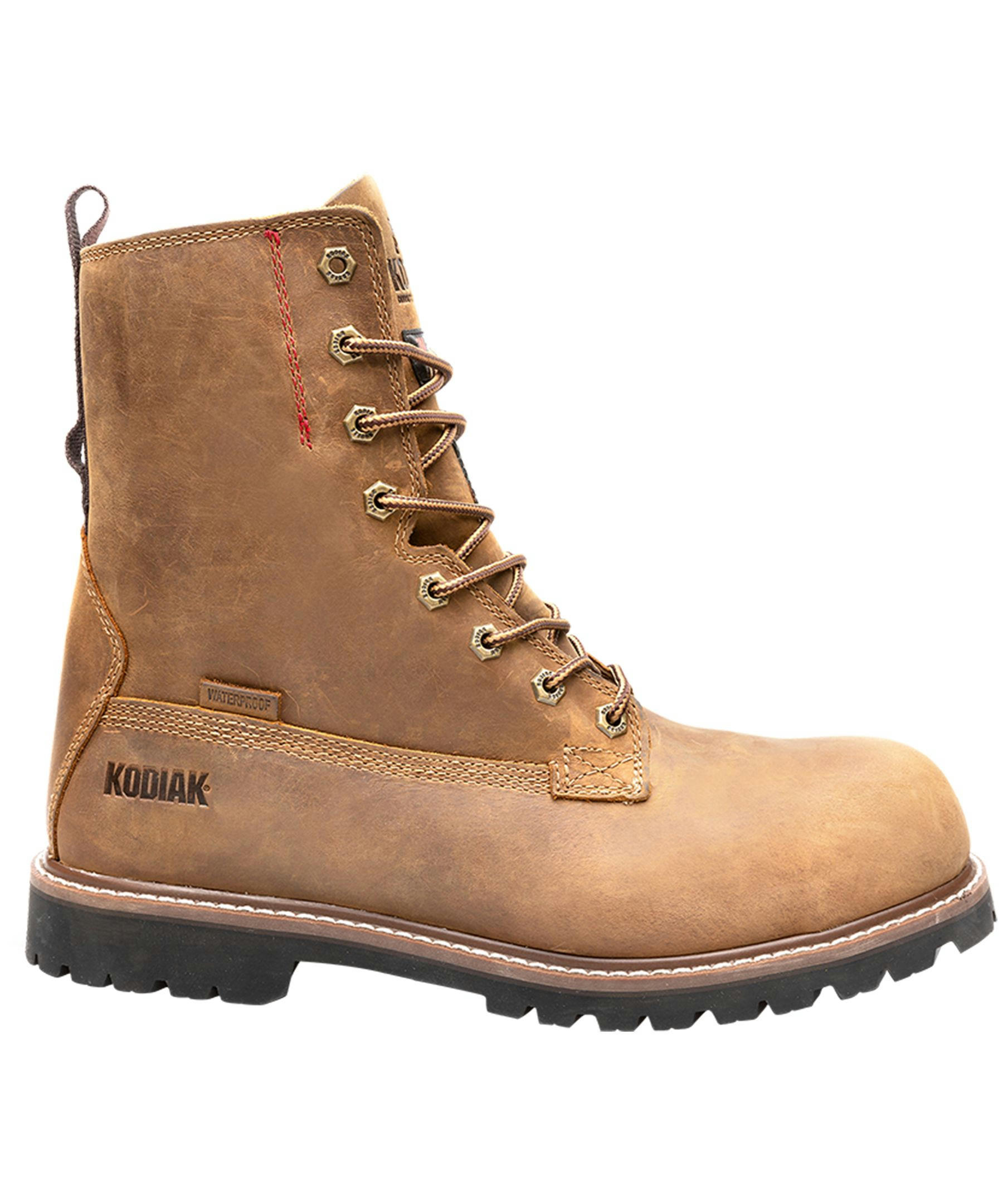 Kodiak Men's McKinney 8 Inch Composite Toe Composite Plate Waterproof Work Boots