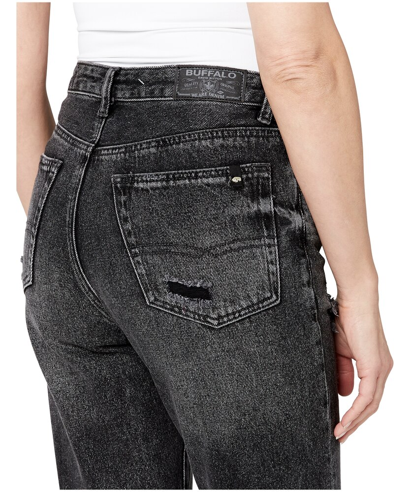 Buffalo Women's Margot High Rise Tapered Leg Mom Jeans